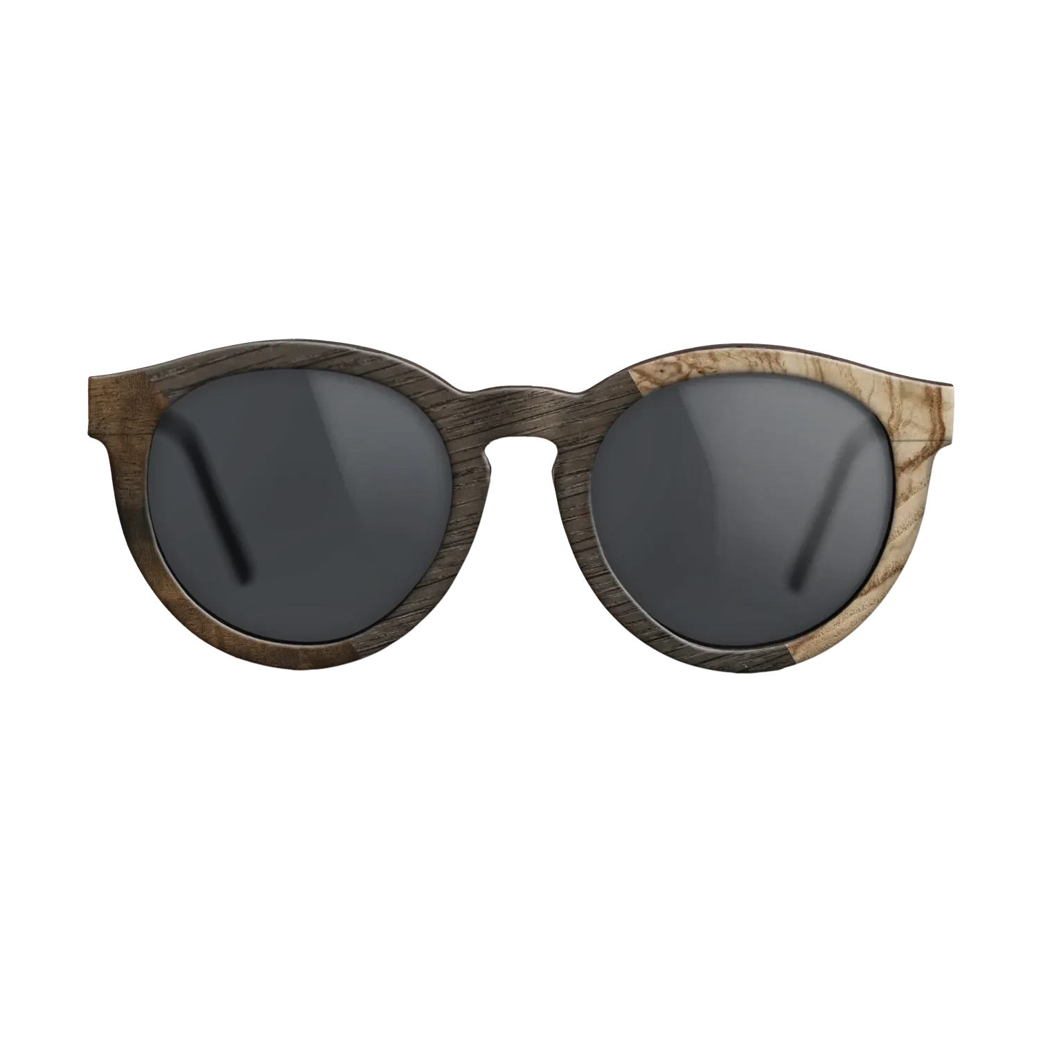 Koa,Fumed Oak,Olive Burl,Fumed Eucalyptus: Angle Cut - The Rebel - Round - 1144 - SIRIS wood optic