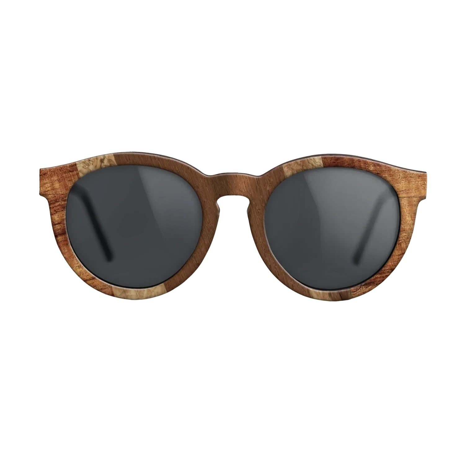 Santos Rosewood Dark,Koa,Walnut Burl,Wenge,Olive Burl: Angle Cut - The Rebel - Round - 1024 - SIRIS wood optic