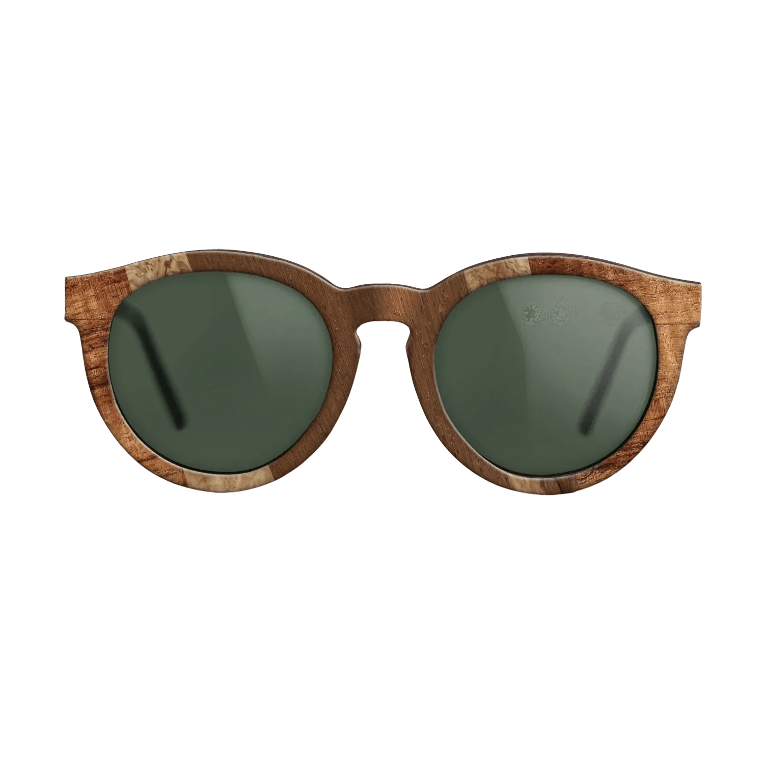 Santos Rosewood Dark,Koa,Walnut Burl,Wenge,Olive Burl: Angle Cut - The Rebel - Round - 1024 - SIRIS wood optic