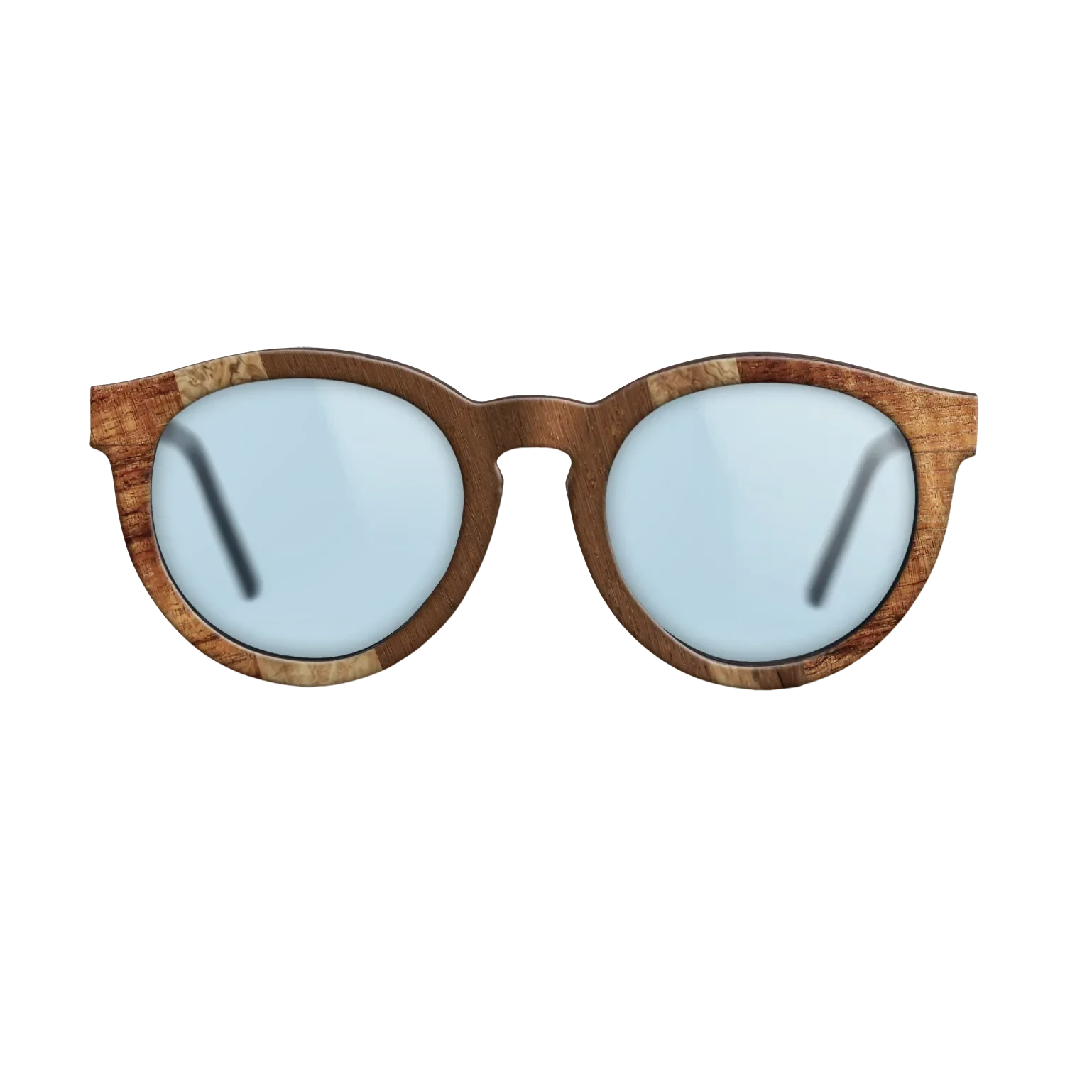 Santos Rosewood Dark,Koa,Walnut Burl,Wenge,Olive Burl: Angle Cut - The Rebel - Round - 1024 - SIRIS wood optic