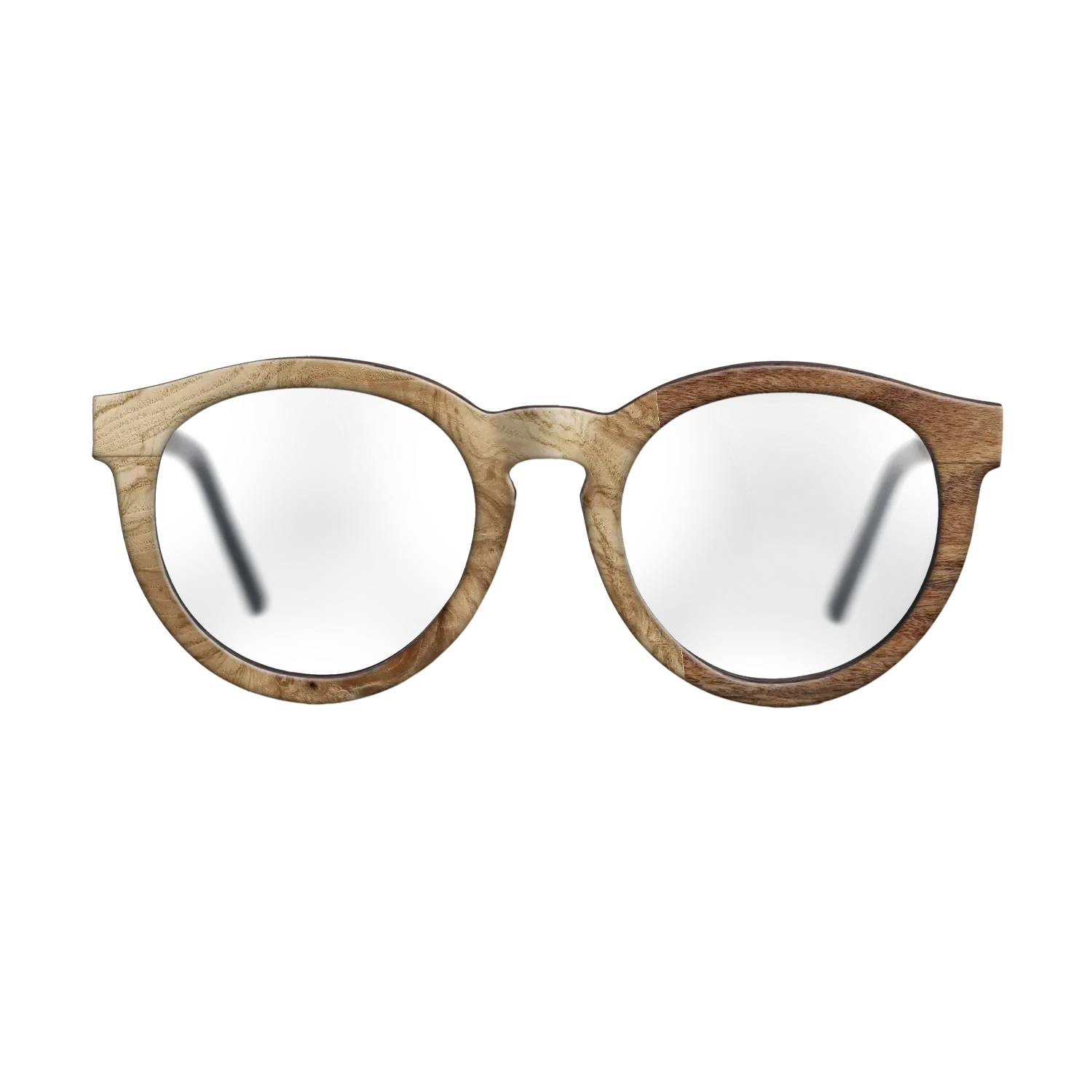 Poplar Dyed: Grey,Olive Burl,Santos Rosewood Light: Patch - The Rebel - Round - 783 - SIRIS wood optic
