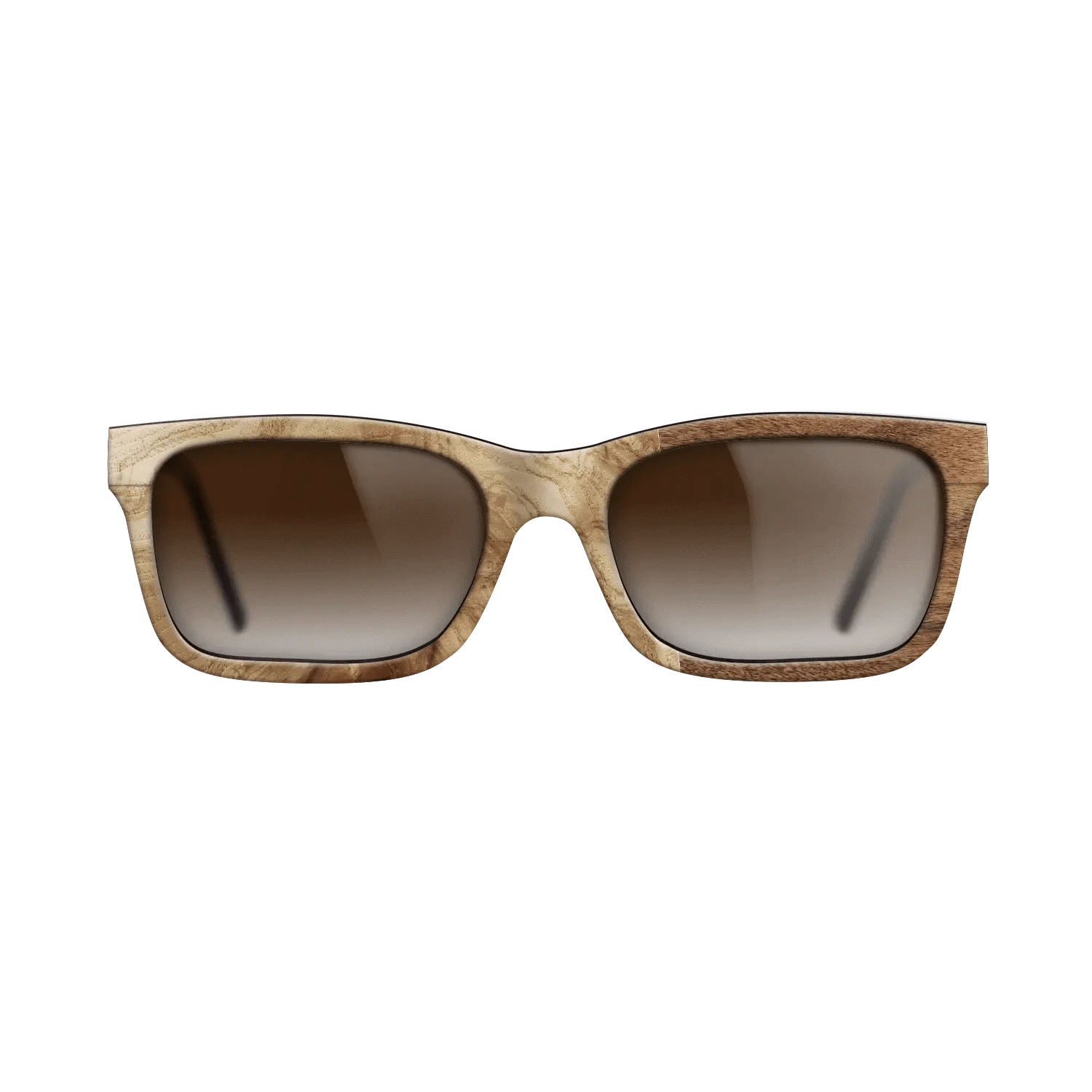 Poplar Dyed: Grey,Olive Burl,Santos Rosewood Light: Patch - The Sage - Rectangle - 783 - SIRIS wood optic