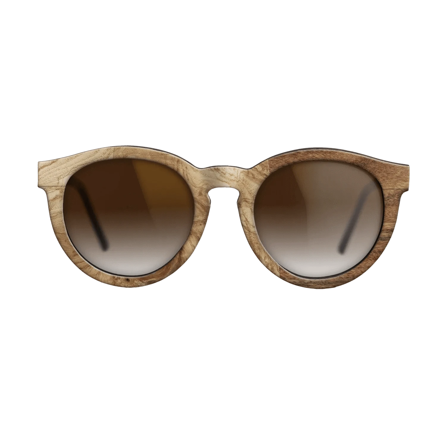 Poplar Dyed: Grey,Olive Burl,Santos Rosewood Light: Patch - The Rebel - Round - 783 - SIRIS wood optic