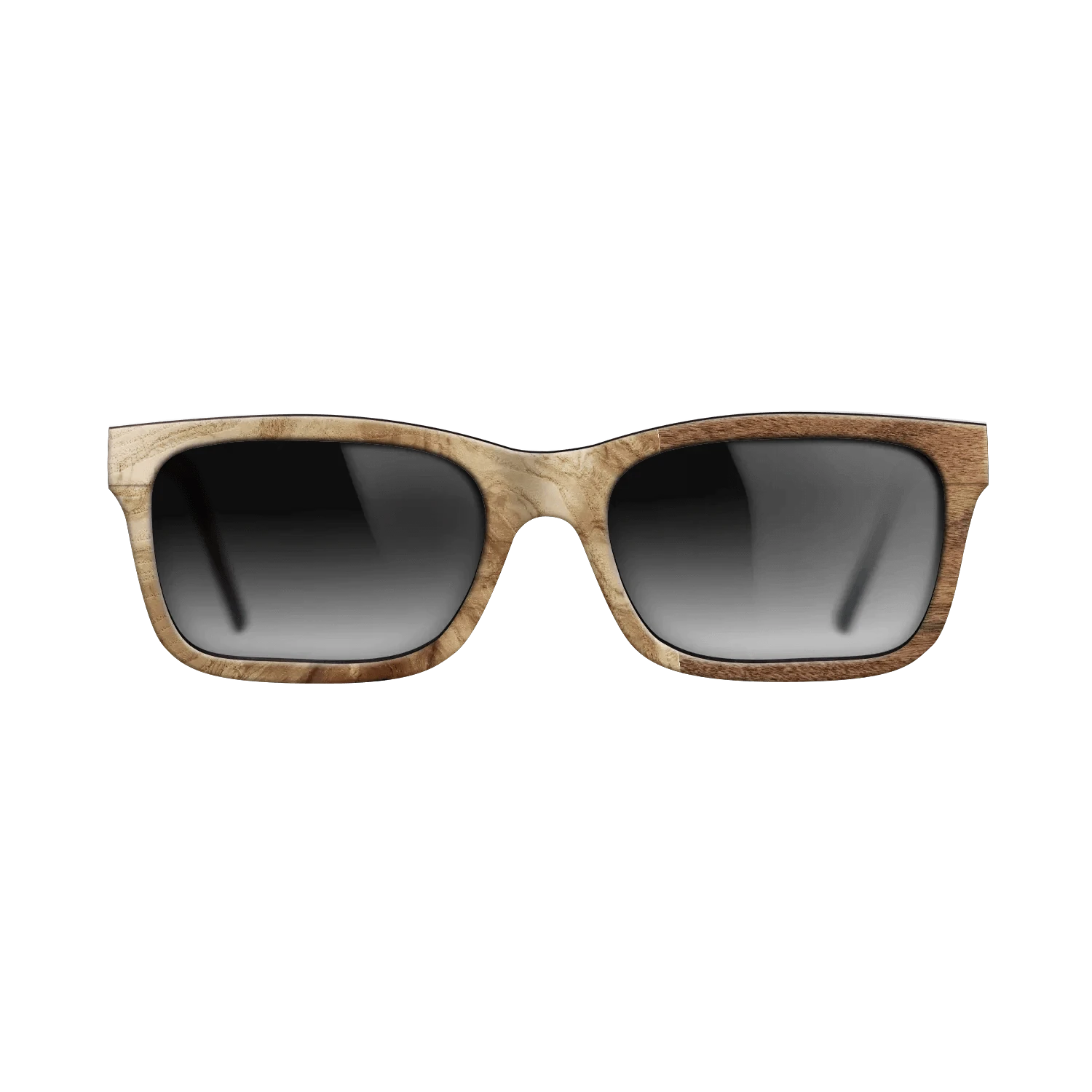 Poplar Dyed: Grey,Olive Burl,Santos Rosewood Light: Patch - The Sage - Rectangle - 783 - SIRIS wood optic