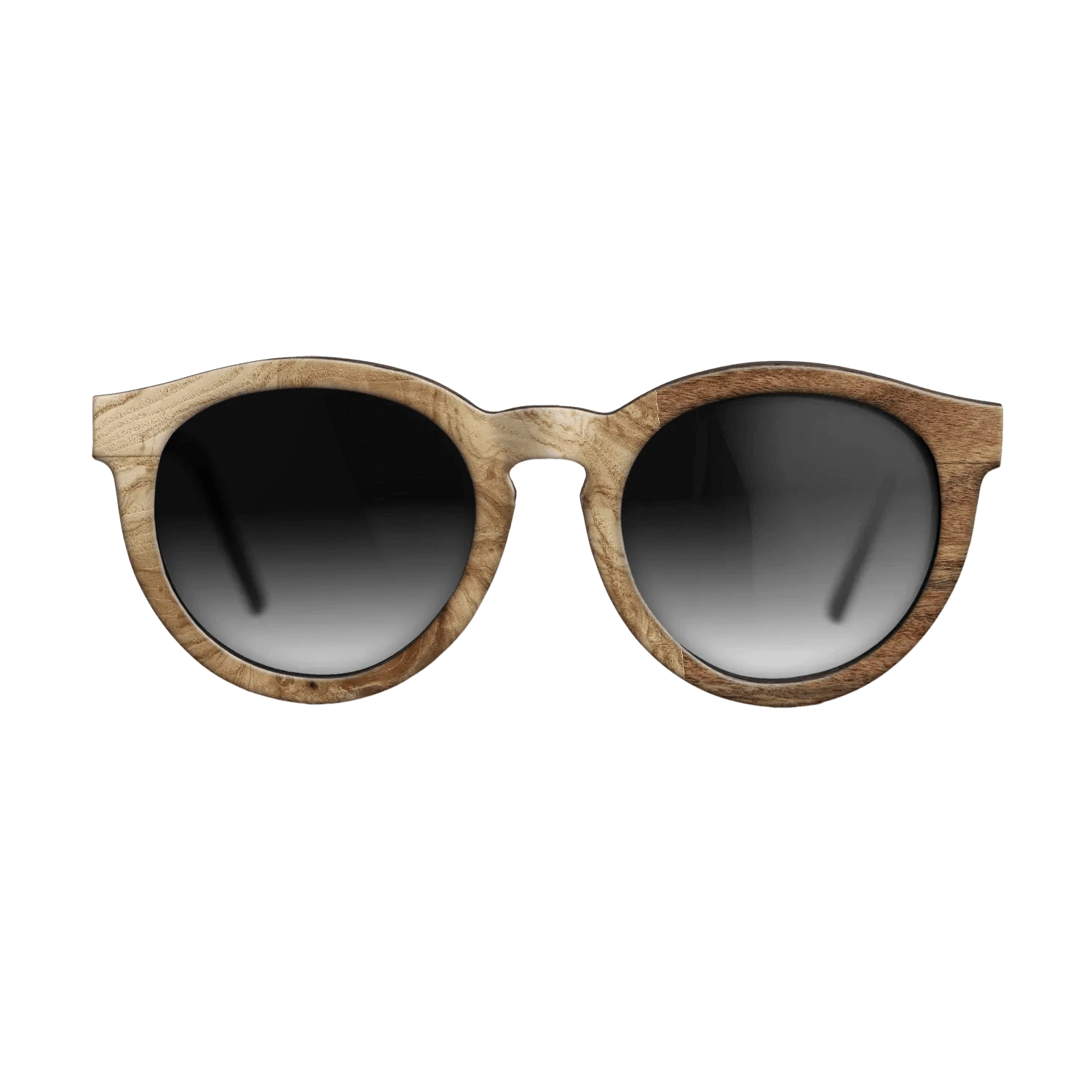 Poplar Dyed: Grey,Olive Burl,Santos Rosewood Light: Patch - The Rebel - Round - 783 - SIRIS wood optic