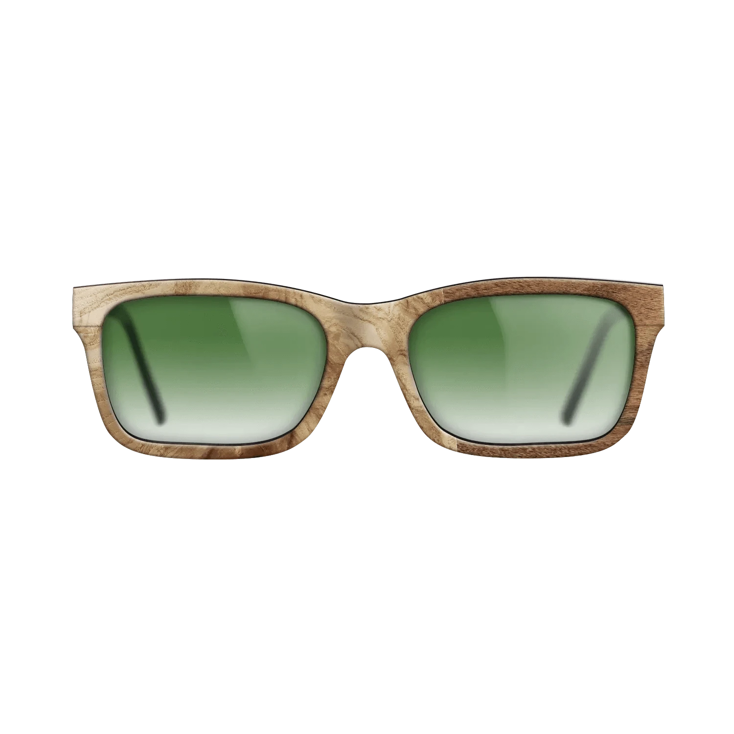 Poplar Dyed: Grey,Olive Burl,Santos Rosewood Light: Patch - The Sage - Rectangle - 783 - SIRIS wood optic