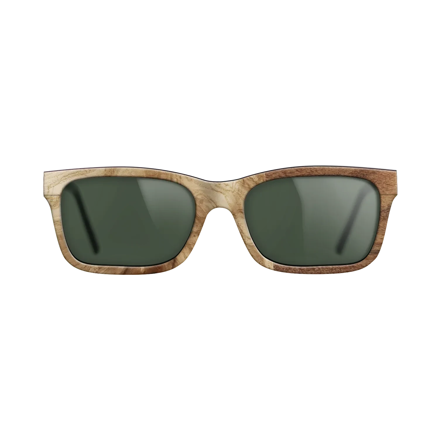 Poplar Dyed: Grey,Olive Burl,Santos Rosewood Light: Patch - The Sage - Rectangle - 783 - SIRIS wood optic