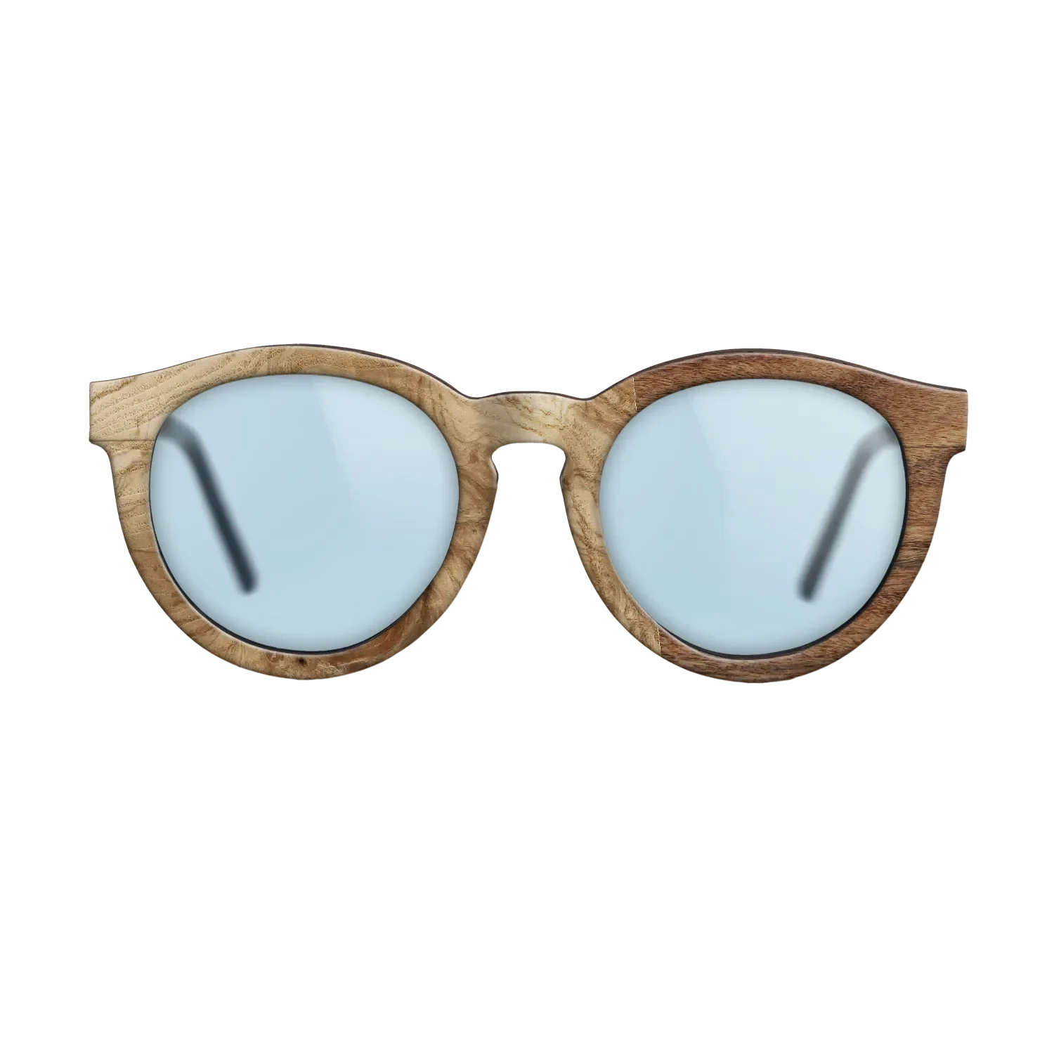 Poplar Dyed: Grey,Olive Burl,Santos Rosewood Light: Patch - The Rebel - Round - 783 - SIRIS wood optic
