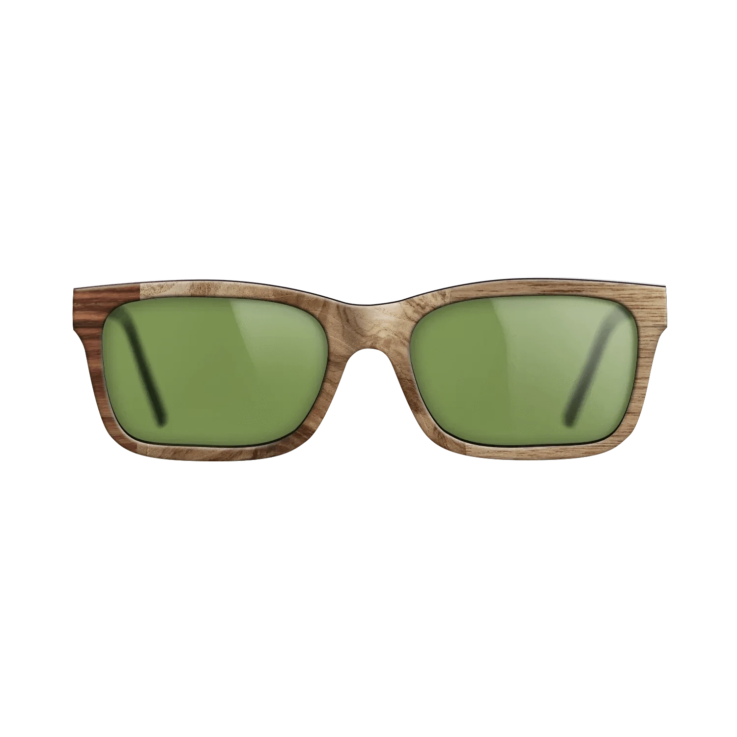Walnut Claro Light,Olive Burl,Santos Rosewood Dark,Walnut: Straight Grain: Patch - The Sage - Rectangle - 1876 - SIRIS wood optic