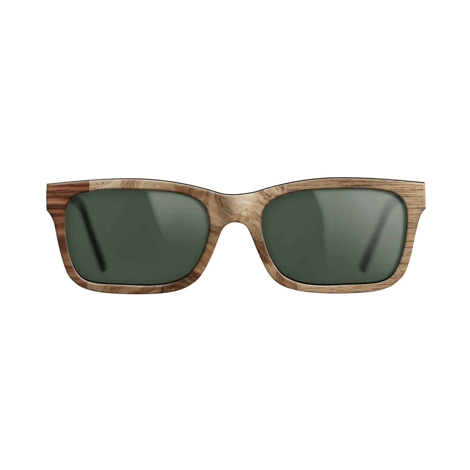 Walnut Claro Light,Olive Burl,Santos Rosewood Dark,Walnut: Straight Grain: Patch - The Sage - Rectangle - 1876 - SIRIS wood optic