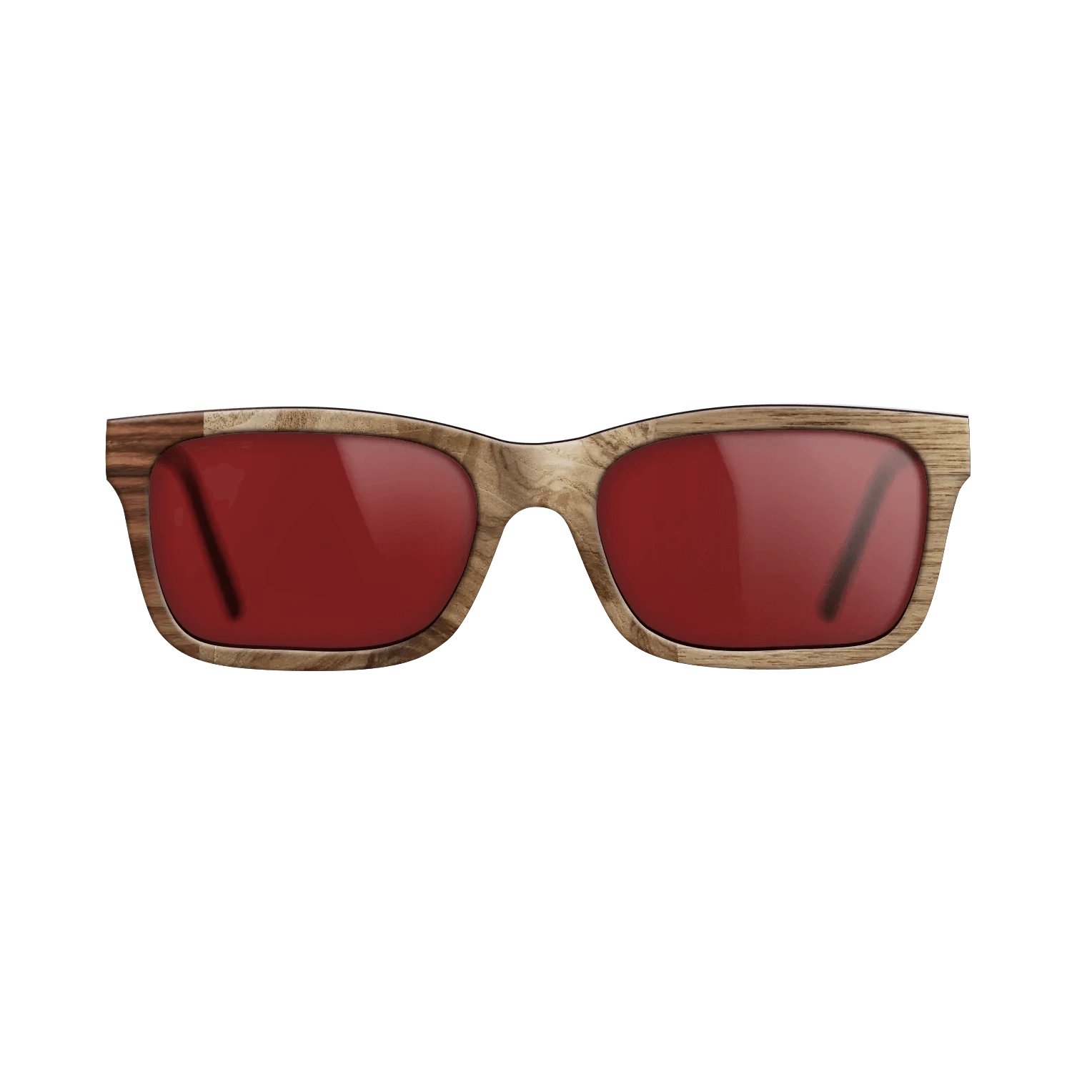 Walnut Claro Light,Olive Burl,Santos Rosewood Dark,Walnut: Straight Grain: Patch - The Sage - Rectangle - 1876 - SIRIS wood optic