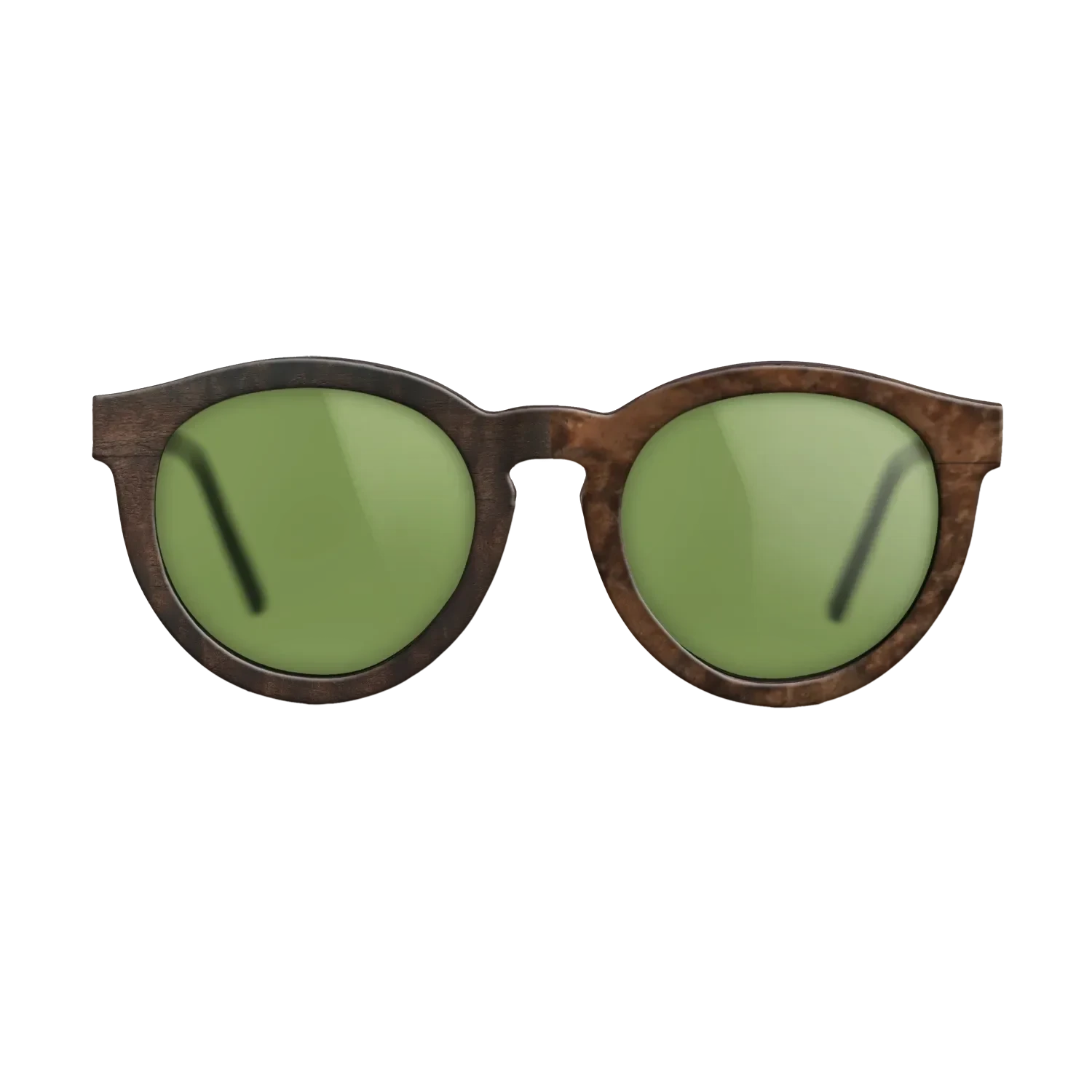 Walnut Burl,Fumed Eucalyptus: Patch - The Rebel - Round - 1980 - SIRIS wood optic