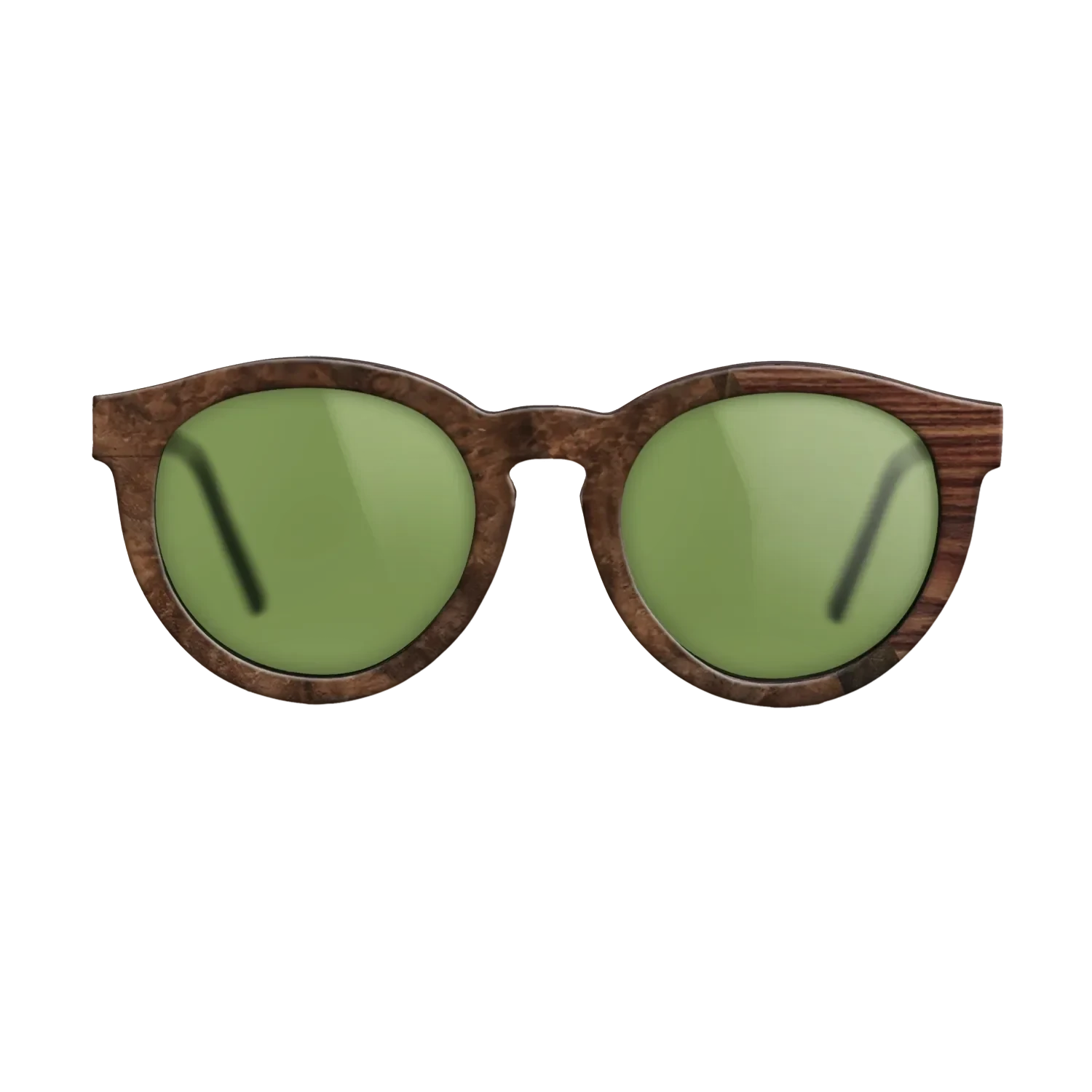 Koa,Fumed Eucalyptus,Walnut Burl,Santos Rosewood Dark: Single Cut - The Rebel - Round - 1322 - SIRIS wood optic