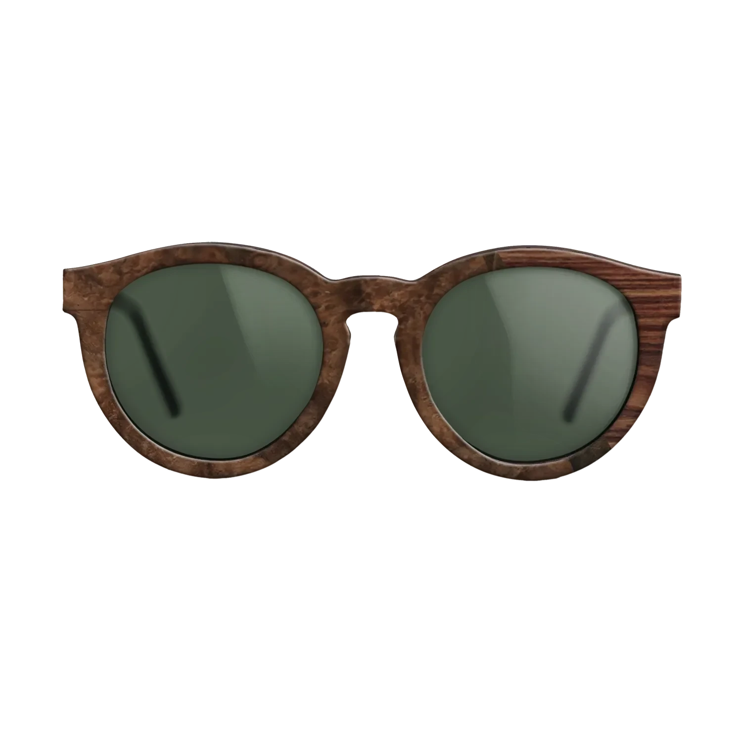 Koa,Fumed Eucalyptus,Walnut Burl,Santos Rosewood Dark: Single Cut - The Rebel - Round - 1322 - SIRIS wood optic
