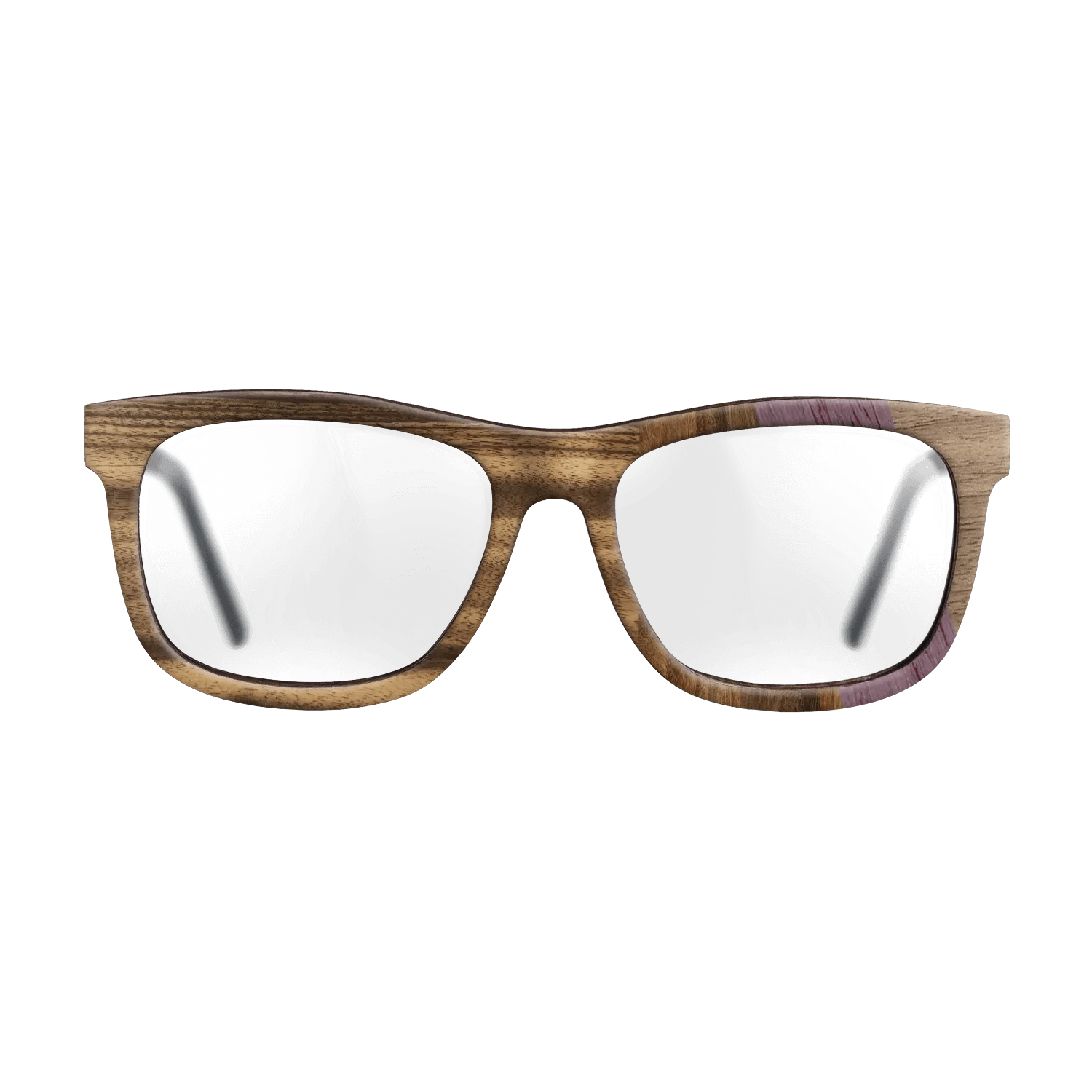 Santos Rosewood Dark,Louro Preto,Purpleheart,Fumed Eucalyptus,Walnut: Straight Grain,Kingwood: Angle Cut - The Hero - Square - 1489 - SIRIS wood optic