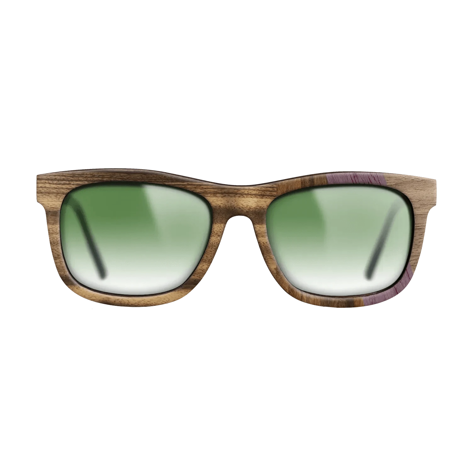 Santos Rosewood Dark,Louro Preto,Purpleheart,Fumed Eucalyptus,Walnut: Straight Grain,Kingwood: Angle Cut - The Hero - Square - 1489 - SIRIS wood optic