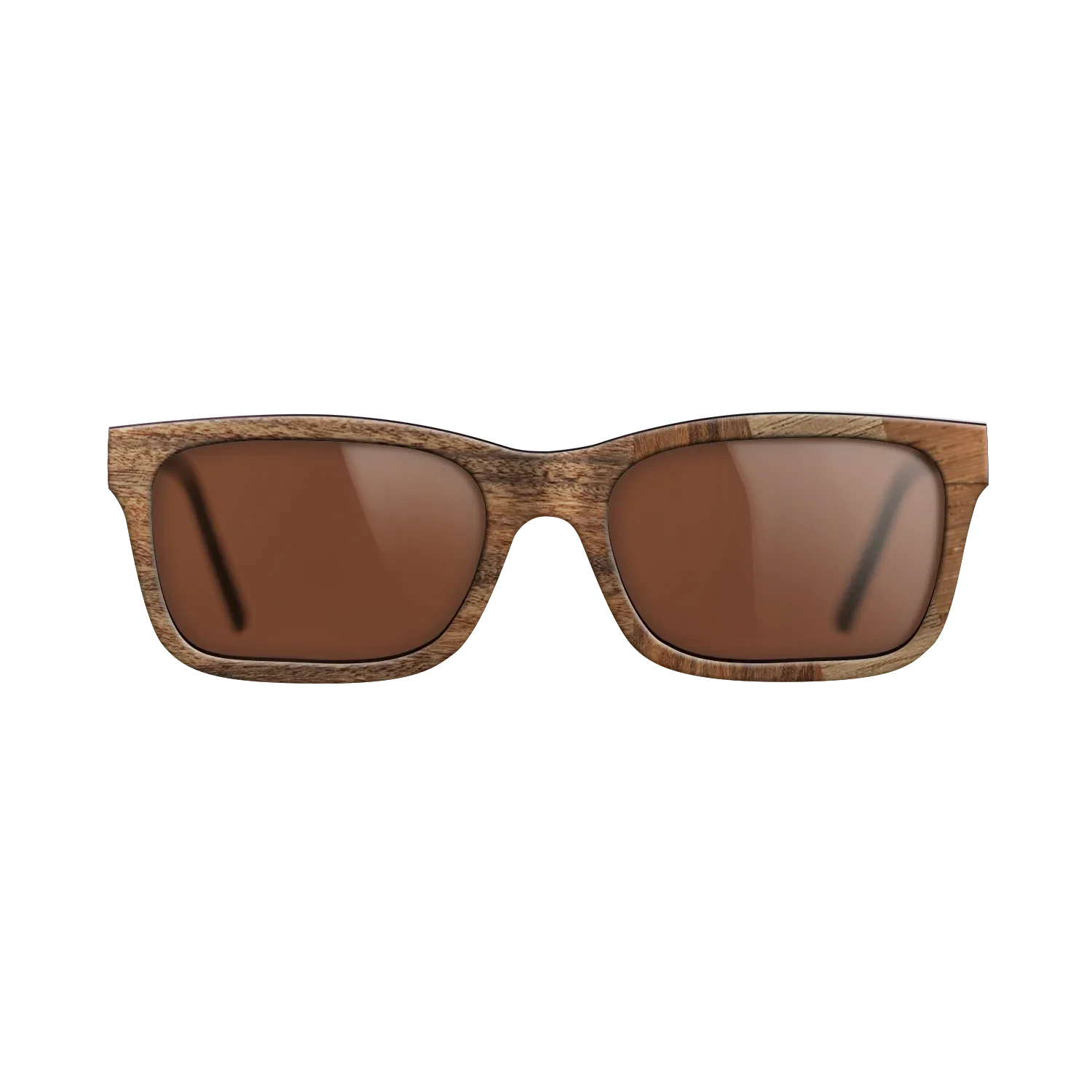 Walnut: Straight Grain,Santos Rosewood Dark,Wenge,East Indian Rosewood: Angle Cut - The Sage - Rectangle - 1429 - SIRIS wood optic