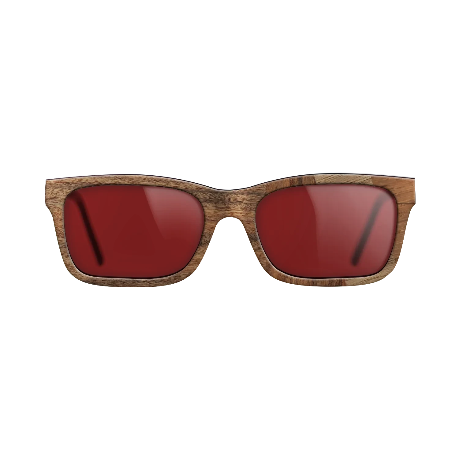 Walnut: Straight Grain,Santos Rosewood Dark,Wenge,East Indian Rosewood: Angle Cut - The Sage - Rectangle - 1429 - SIRIS wood optic