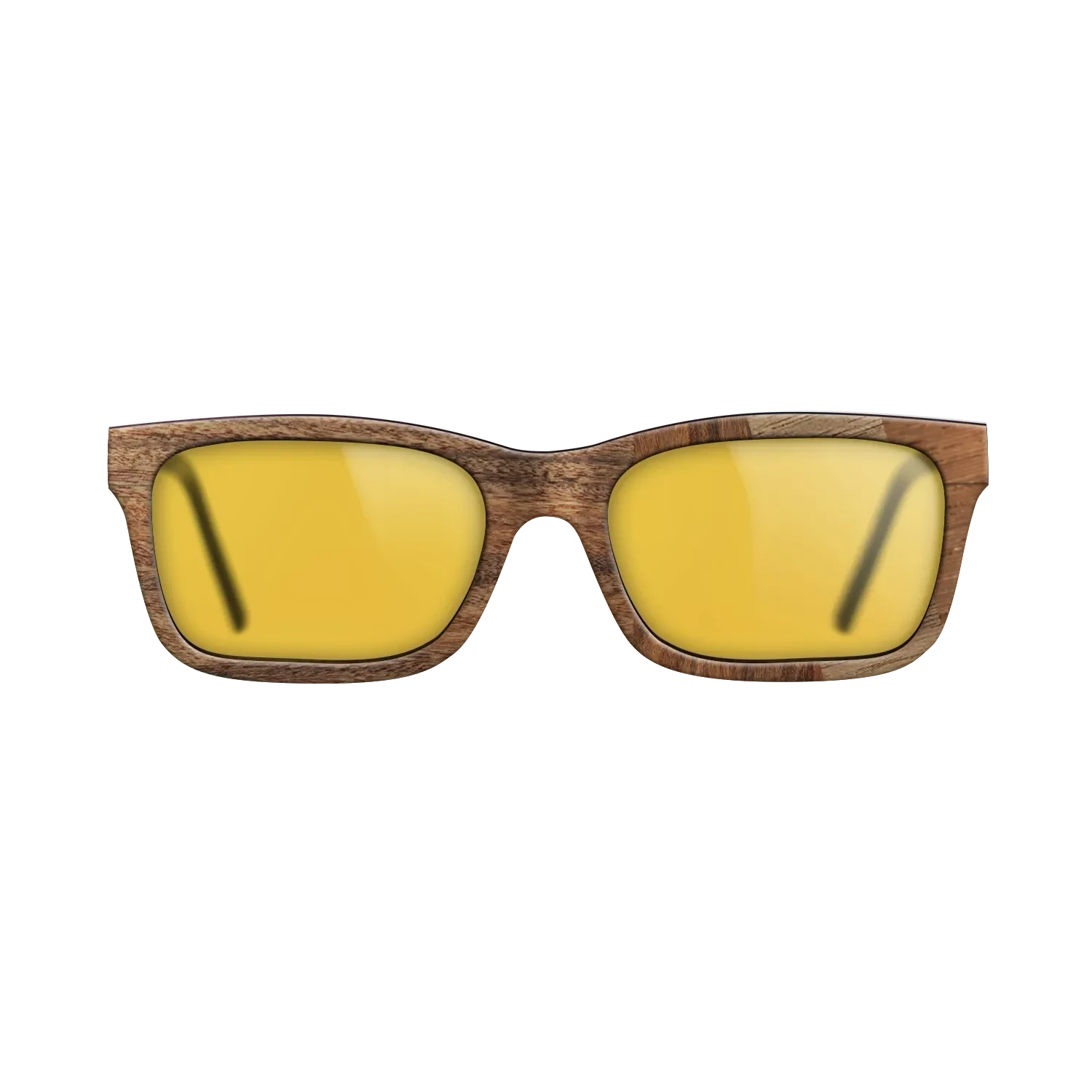 Walnut: Straight Grain,Santos Rosewood Dark,Wenge,East Indian Rosewood: Angle Cut - The Sage - Rectangle - 1429 - SIRIS wood optic