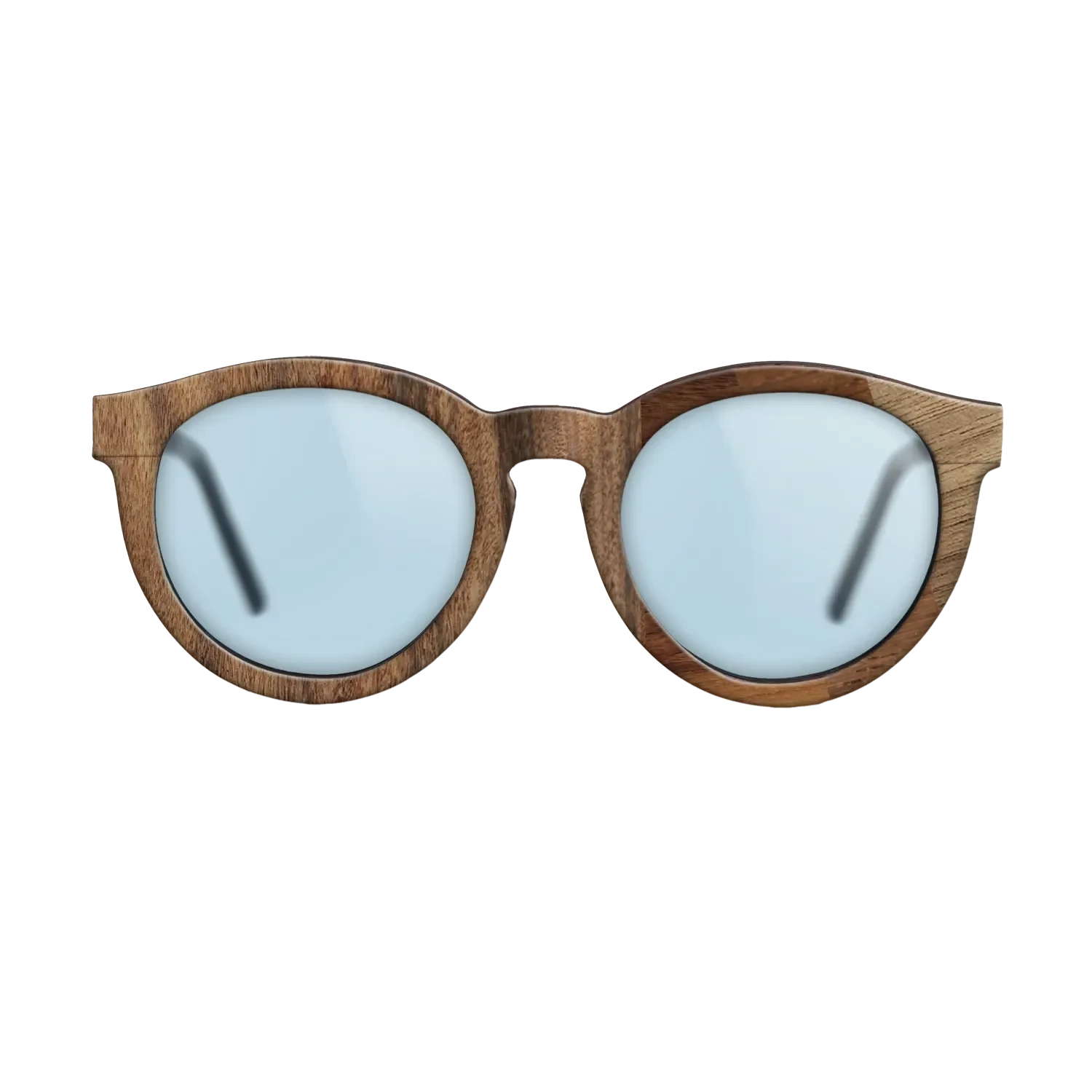 Ziricote Dark Quartered,Santos Rosewood Dark,Wenge,Walnut: Straight Grain: Angle Cut - The Rebel - Round - 1668 - SIRIS wood optic