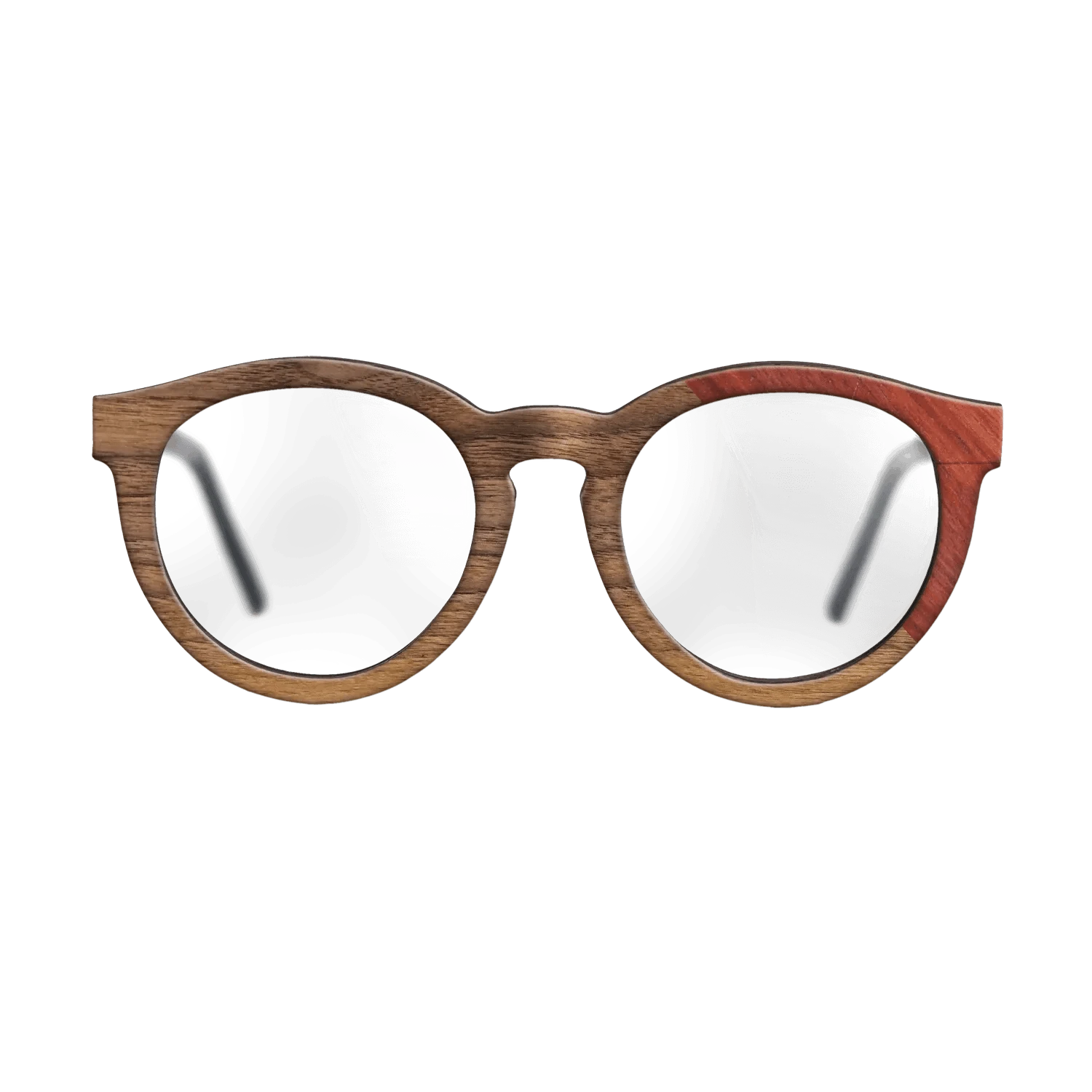 Walnut Claro Light,Poplar Dyed: Red: Dicut - The Rebel - Round - 705 - SIRIS wood optic