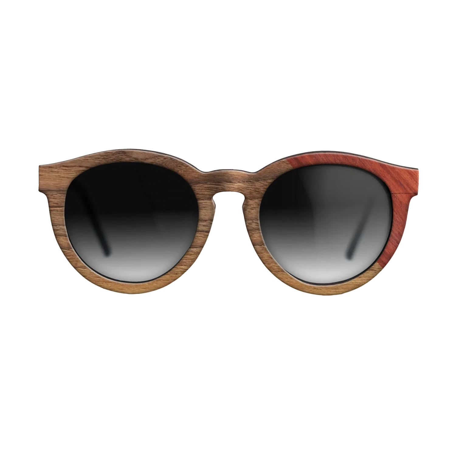 Walnut Claro Light,Poplar Dyed: Red: Dicut - The Rebel - Round - 705 - SIRIS wood optic