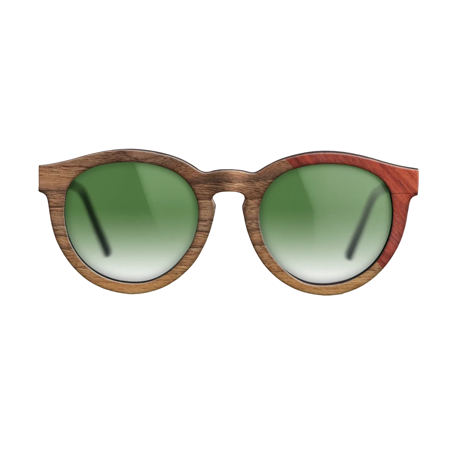Walnut Claro Light,Poplar Dyed: Red: Dicut - The Rebel - Round - 705 - SIRIS wood optic