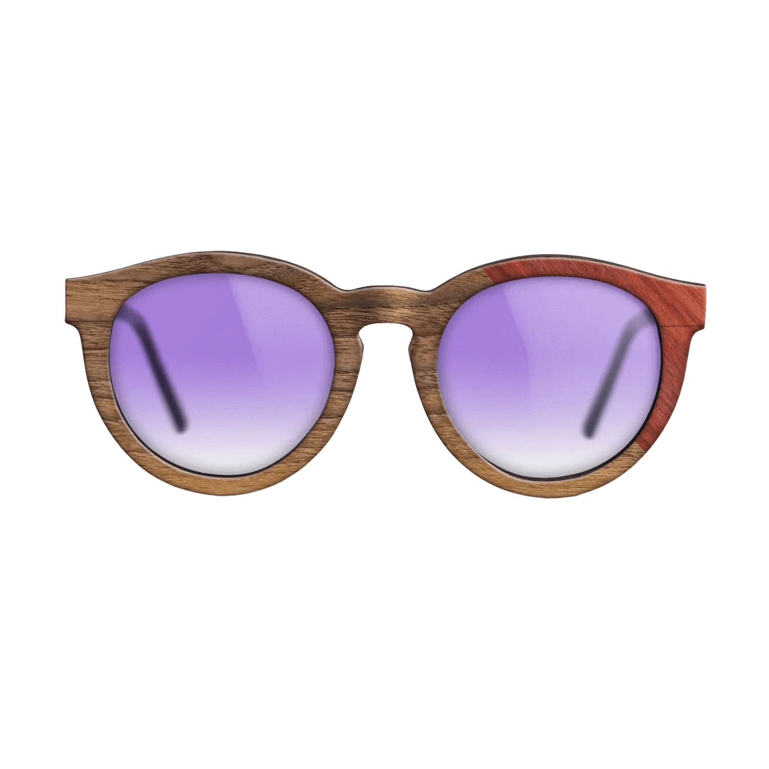 Walnut Claro Light,Poplar Dyed: Red: Dicut - The Rebel - Round - 705 - SIRIS wood optic