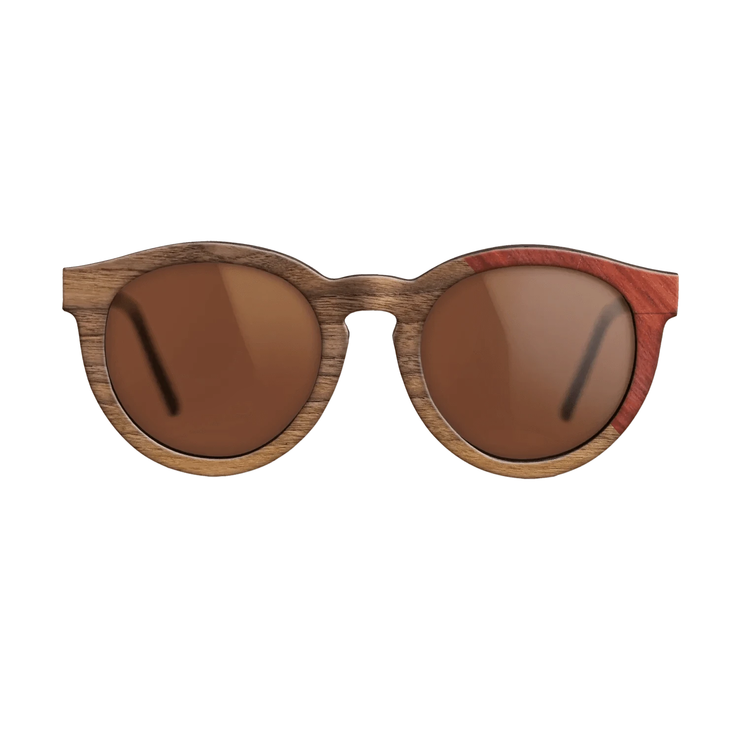 Walnut Claro Light,Poplar Dyed: Red: Dicut - The Rebel - Round - 705 - SIRIS wood optic