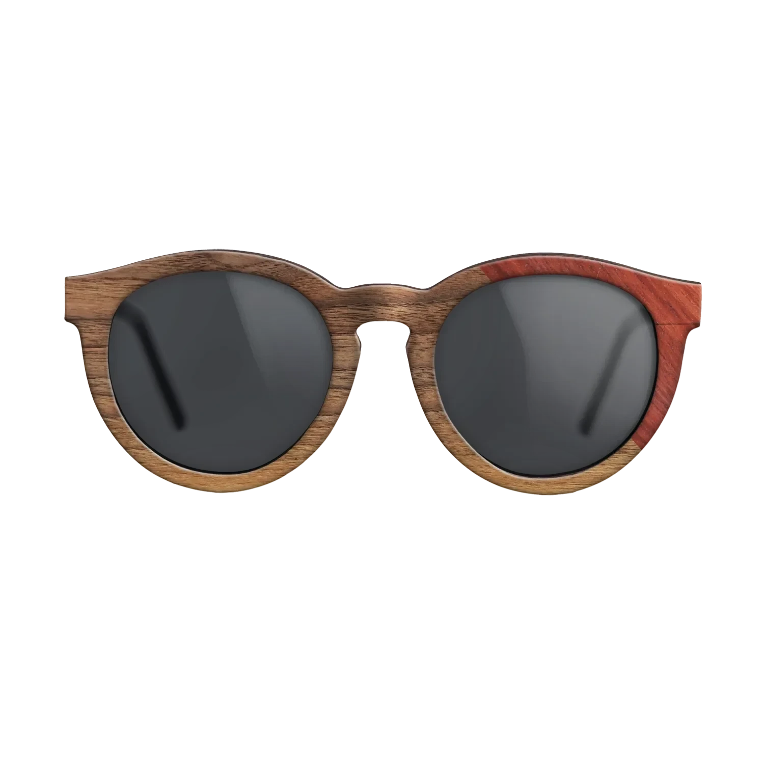 Walnut Claro Light,Poplar Dyed: Red: Dicut - The Rebel - Round - 705 - SIRIS wood optic