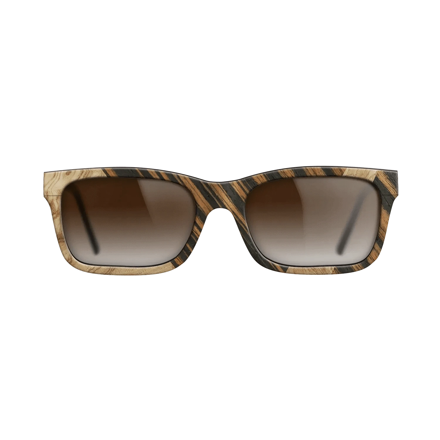 Poplar Dyed: Red,Olive Burl,Italian Ebony: Geometric - The Sage - Rectangle - 680 - SIRIS wood optic