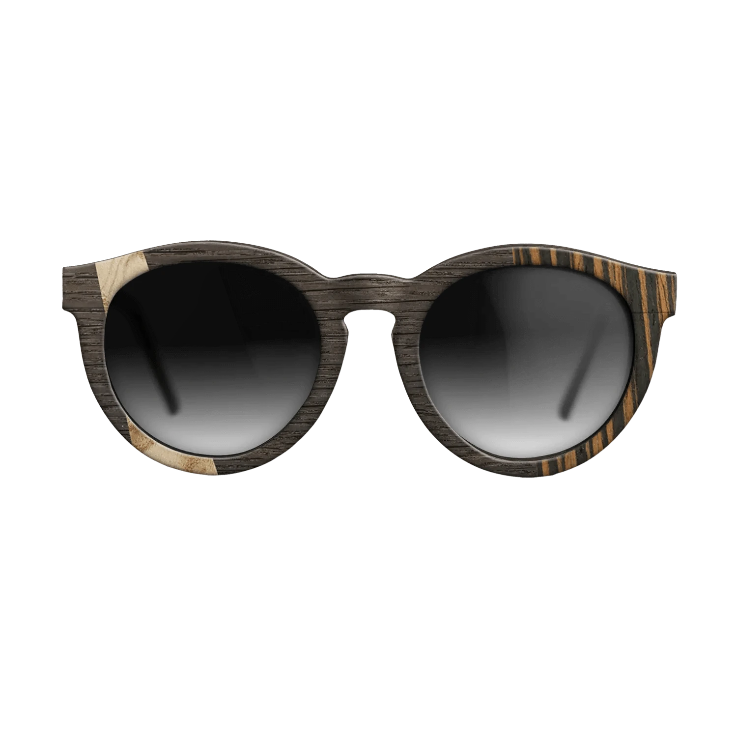 Olive Burl,Fumed Oak,Italian Ebony: Wedge - The Rebel - Round - 1609 - SIRIS wood optic