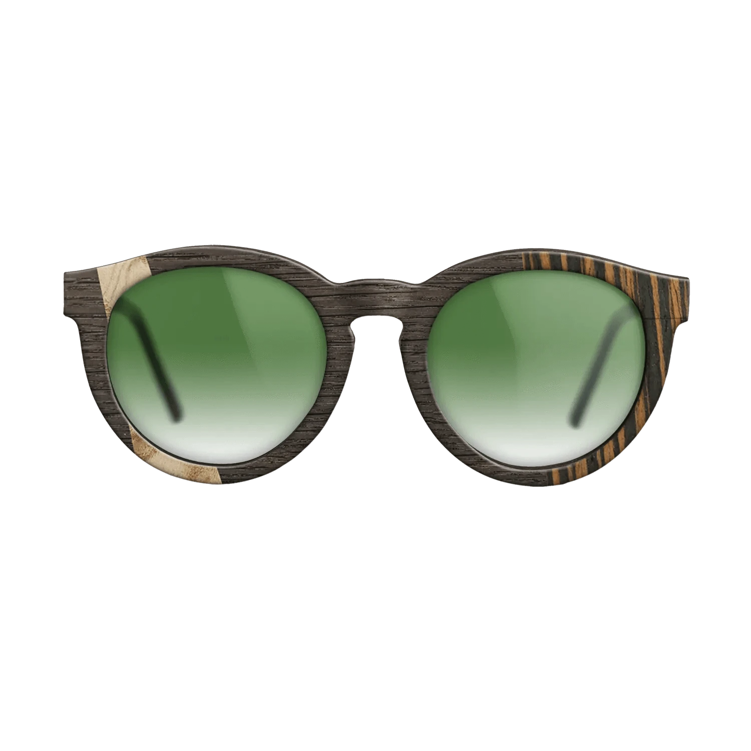 Olive Burl,Fumed Oak,Italian Ebony: Wedge - The Rebel - Round - 1609 - SIRIS wood optic