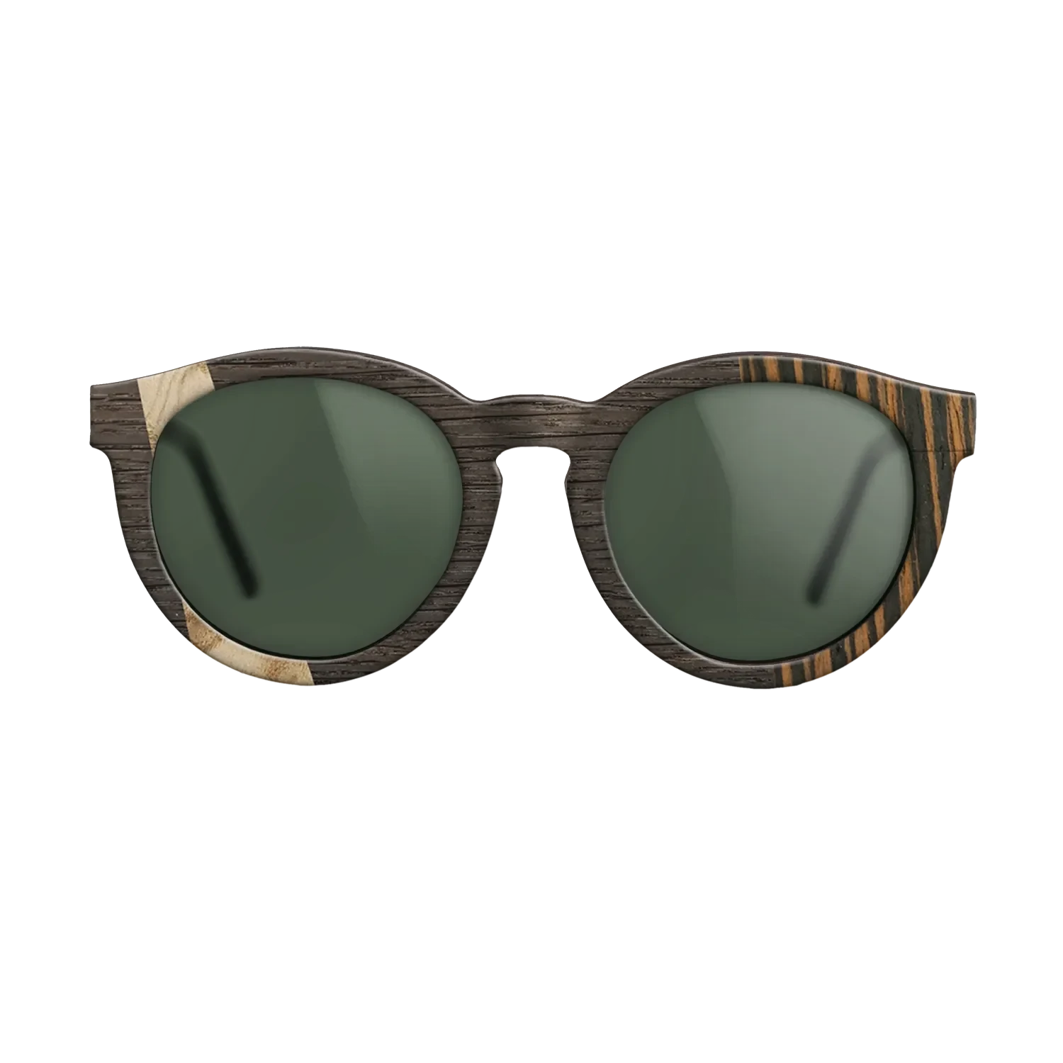 Olive Burl,Fumed Oak,Italian Ebony: Wedge - The Rebel - Round - 1609 - SIRIS wood optic