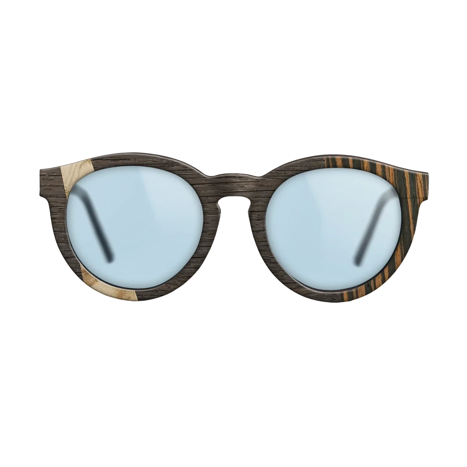Olive Burl,Fumed Oak,Italian Ebony: Wedge - The Rebel - Round - 1609 - SIRIS wood optic