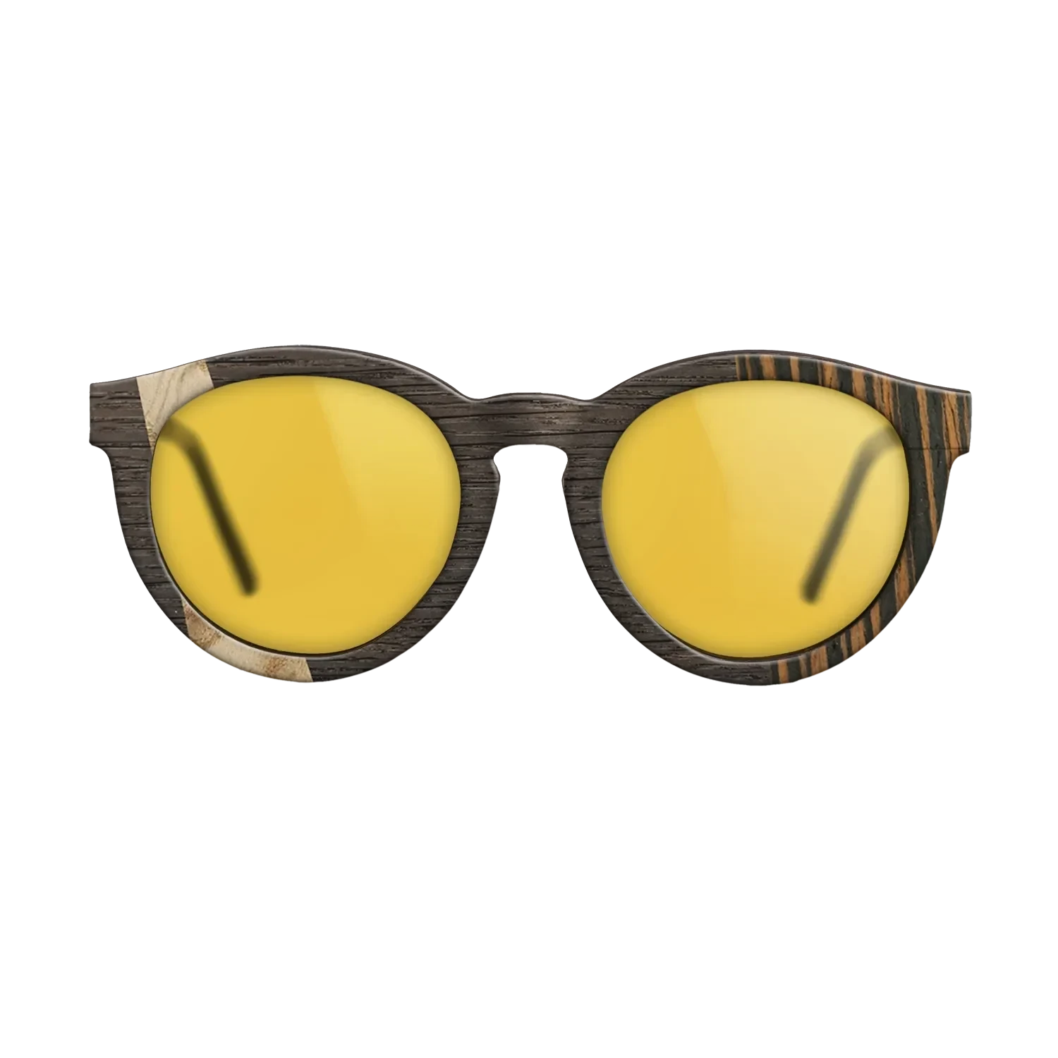 Olive Burl,Fumed Oak,Italian Ebony: Wedge - The Rebel - Round - 1609 - SIRIS wood optic