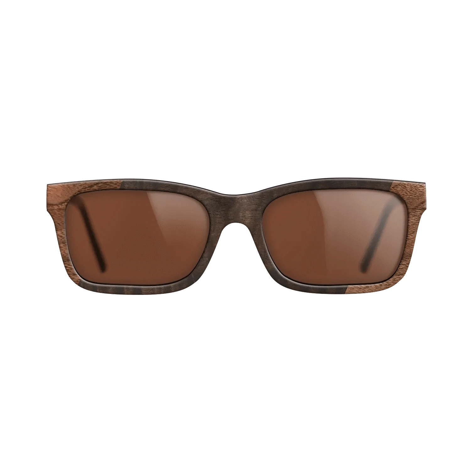 Walnut Burl,Walnut Claro Light,Fumed Eucalyptus: Angle Cut - The Sage - Rectangle - 741 - SIRIS wood optic