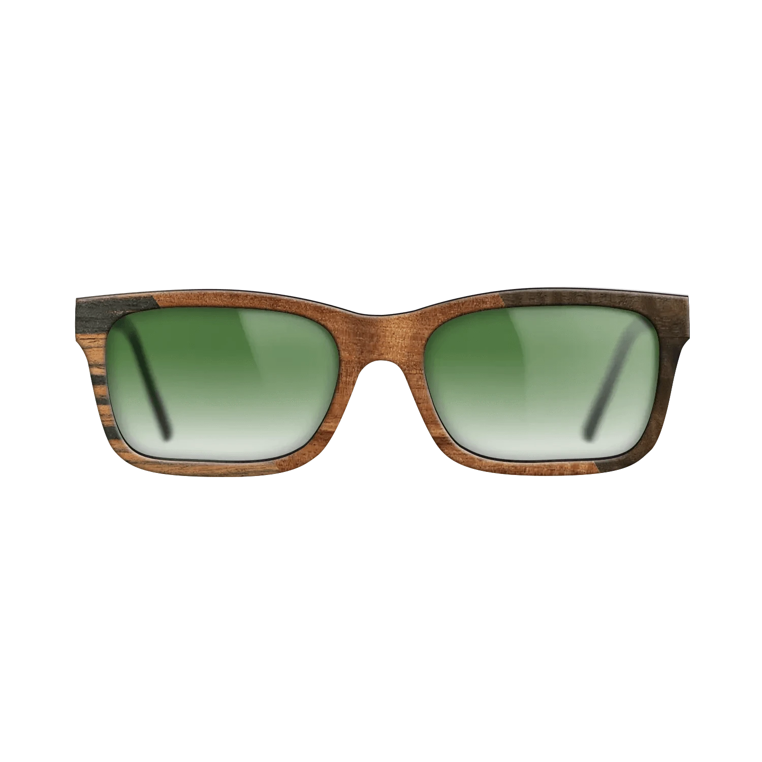 Walnut Burl,Italian Ebony,Koa,Fumed Eucalyptus: Angle Cut - The Sage - Rectangle - 915 - SIRIS wood optic