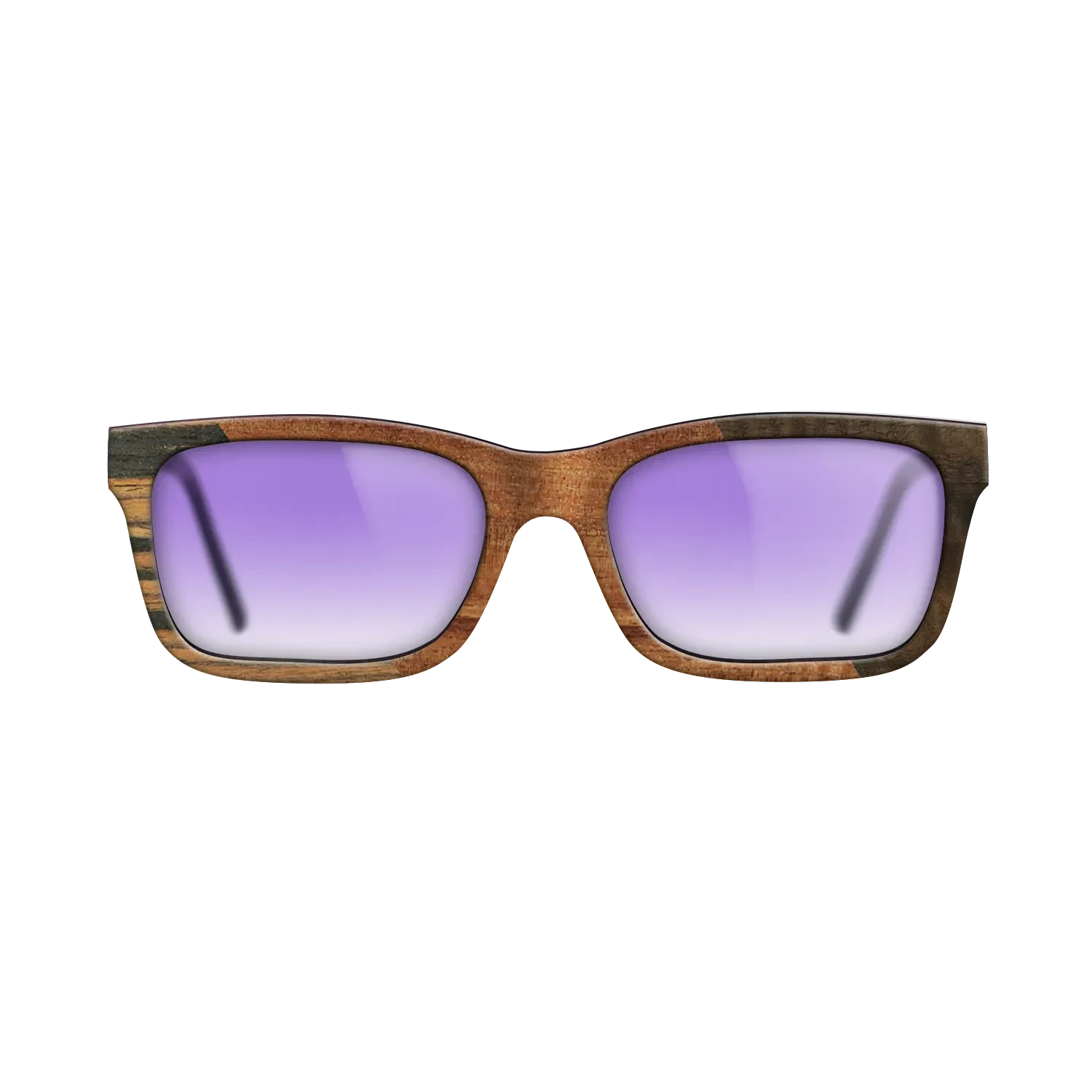 Walnut Burl,Italian Ebony,Koa,Fumed Eucalyptus: Angle Cut - The Sage - Rectangle - 915 - SIRIS wood optic