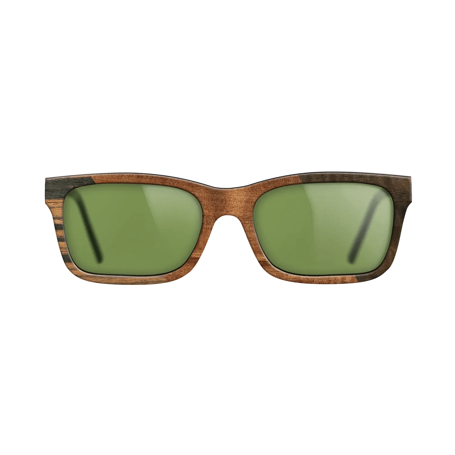 Walnut Burl,Italian Ebony,Koa,Fumed Eucalyptus: Angle Cut - The Sage - Rectangle - 915 - SIRIS wood optic