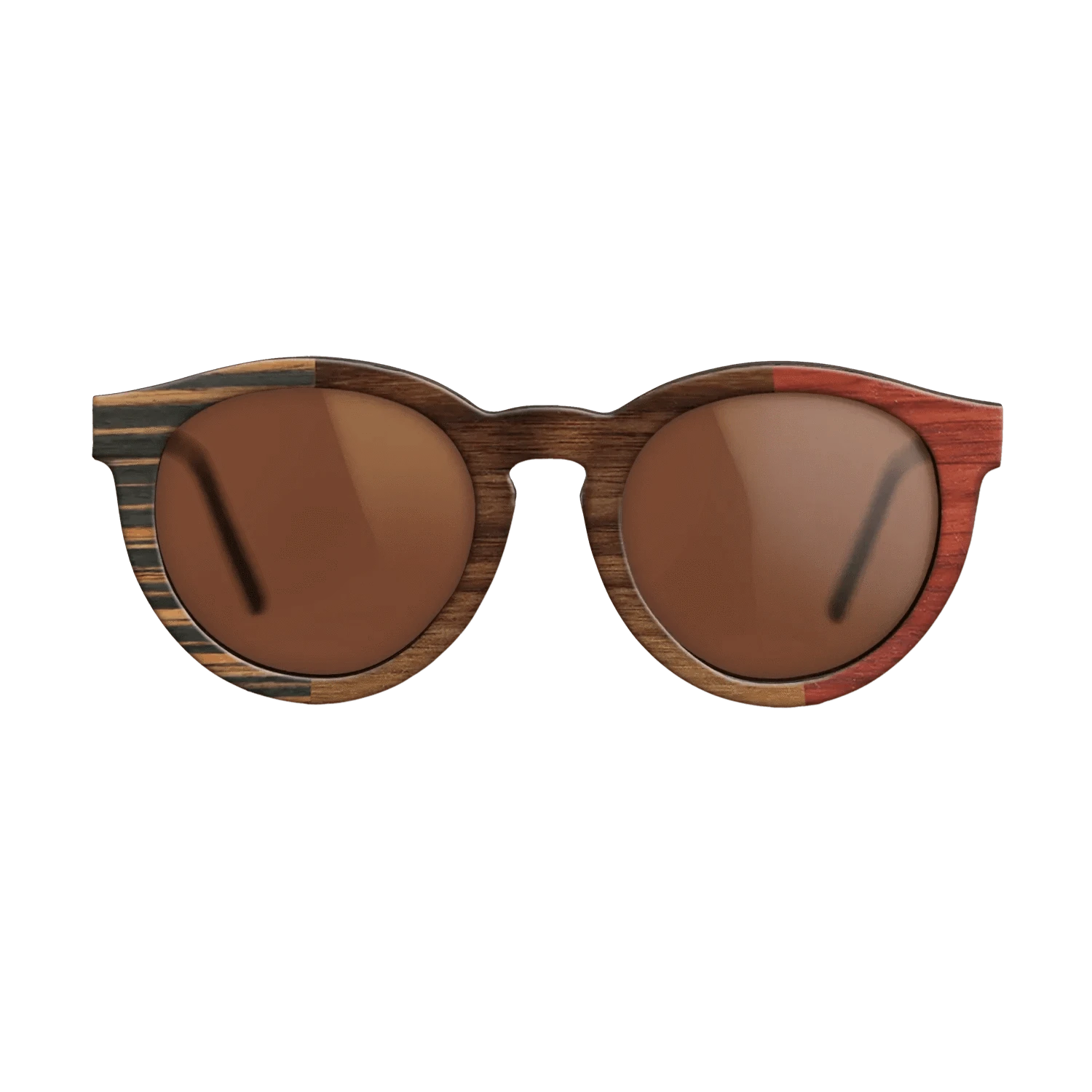 Walnut Claro Dark,Italian Ebony,Poplar Dyed: Red: Patch - The Rebel - Round - 932 - SIRIS wood optic