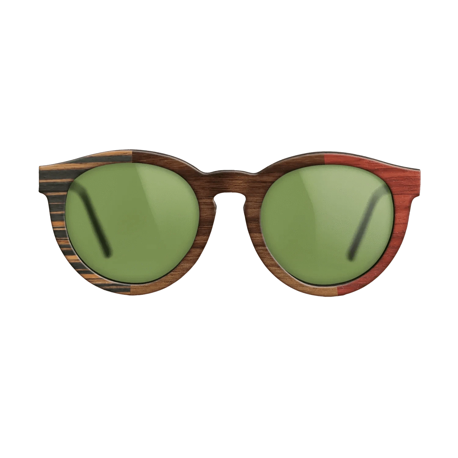 Walnut Claro Dark,Italian Ebony,Poplar Dyed: Red: Patch - The Rebel - Round - 932 - SIRIS wood optic