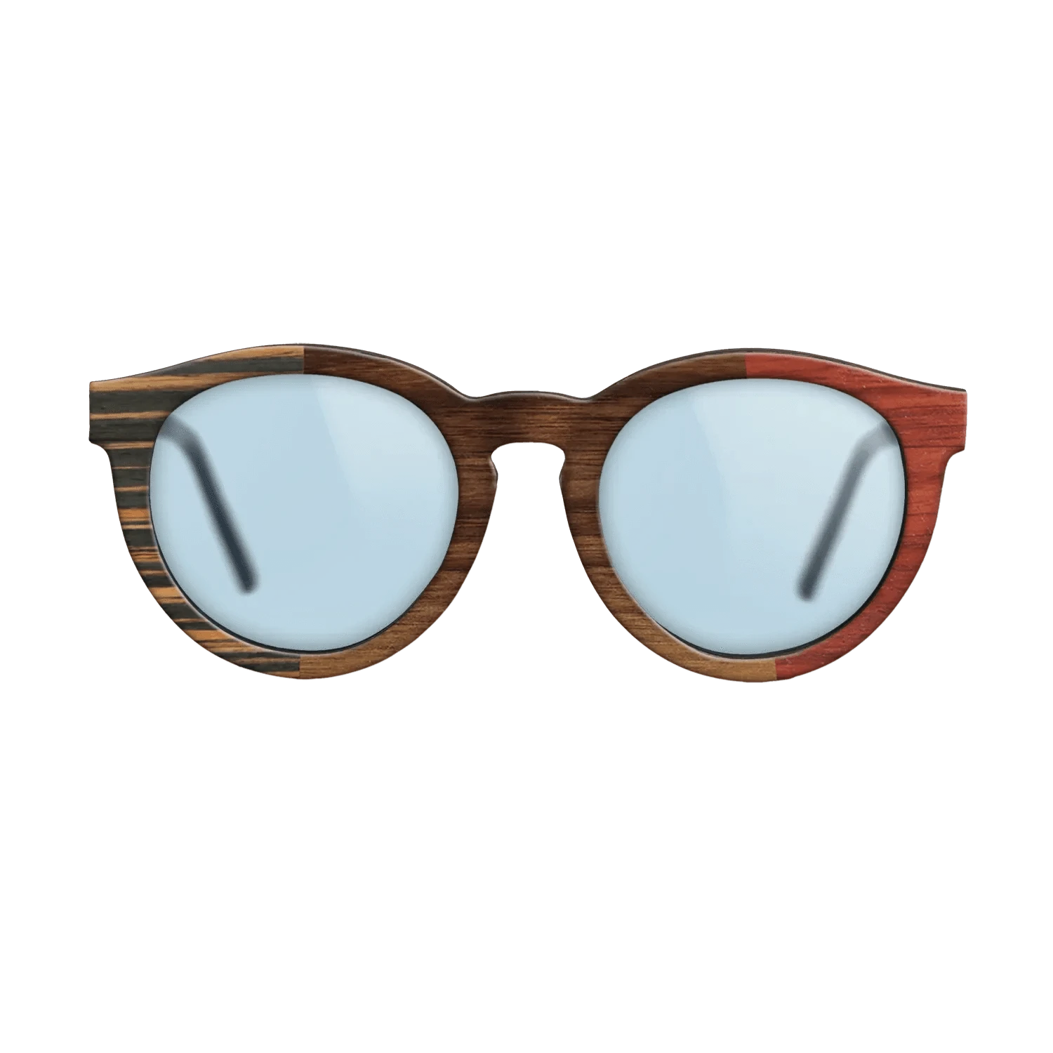 Walnut Claro Dark,Italian Ebony,Poplar Dyed: Red: Patch - The Rebel - Round - 932 - SIRIS wood optic