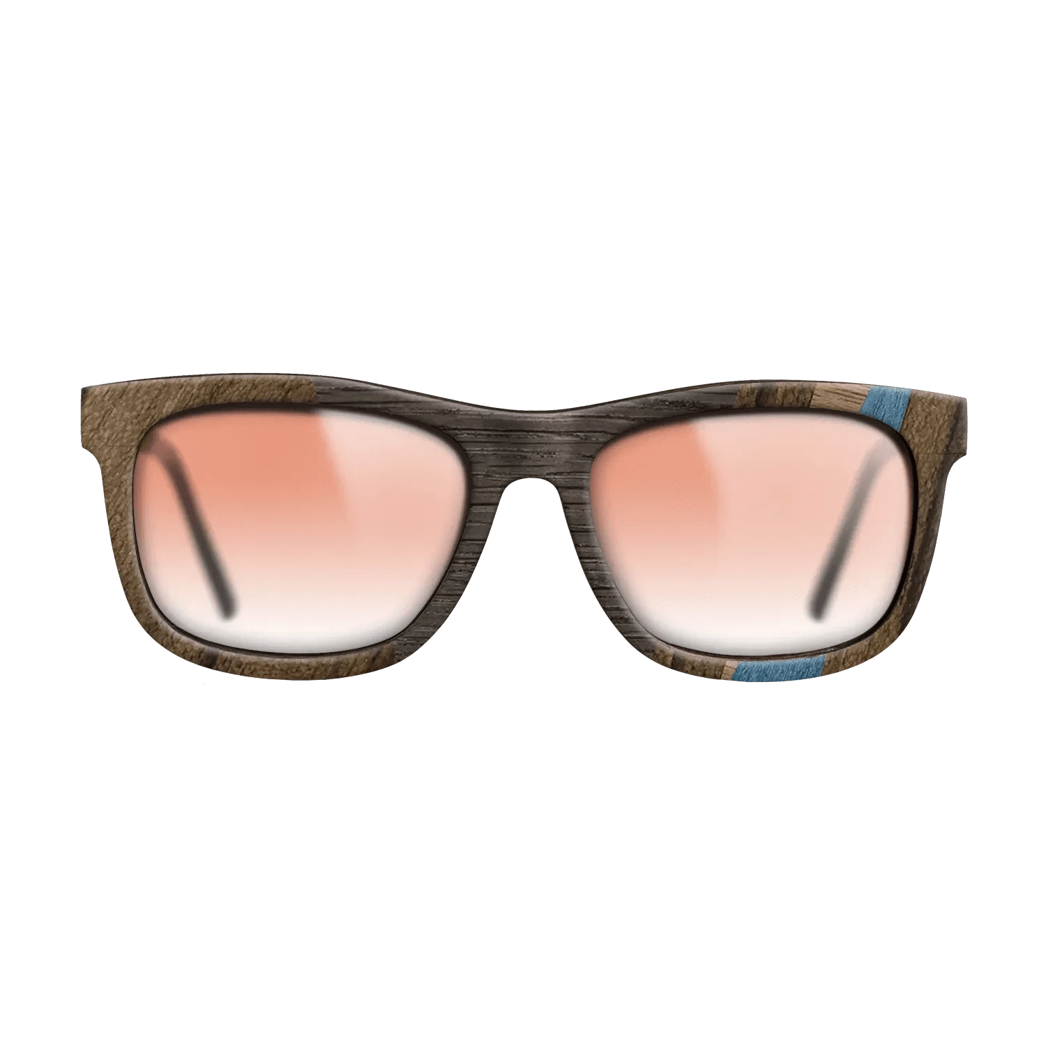 Poplar Dyed: Blue Denim,Walnut: Straight Grain,Ziricote Dark Quartered,Bocote,Fumed Oak: Angle Cut - The Hero - Square - 1060 - SIRIS wood optic