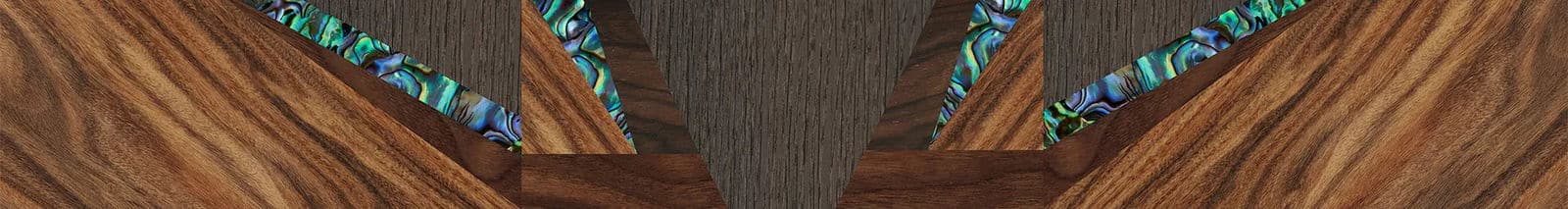 Abalone Shell,Fumed Oak,Ziricote Light Quartered,Santos Rosewood Light: Recursive - The Sage - Rectangle - 1612 - SIRIS wood optic