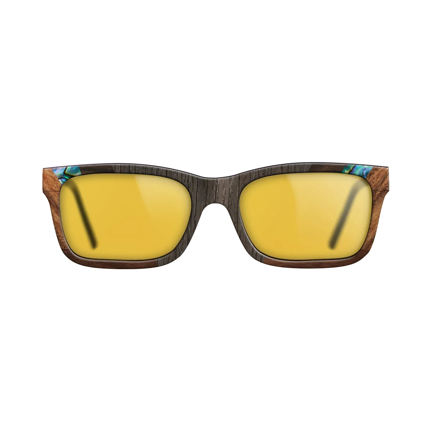 Abalone Shell,Fumed Oak,Ziricote Light Quartered,Santos Rosewood Light: Recursive - The Sage - Rectangle - 1612 - SIRIS wood optic