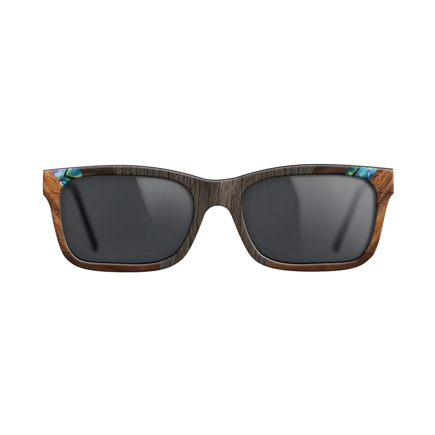Abalone Shell,Fumed Oak,Ziricote Light Quartered,Santos Rosewood Light: Recursive - The Sage - Rectangle - 1612 - SIRIS wood optic