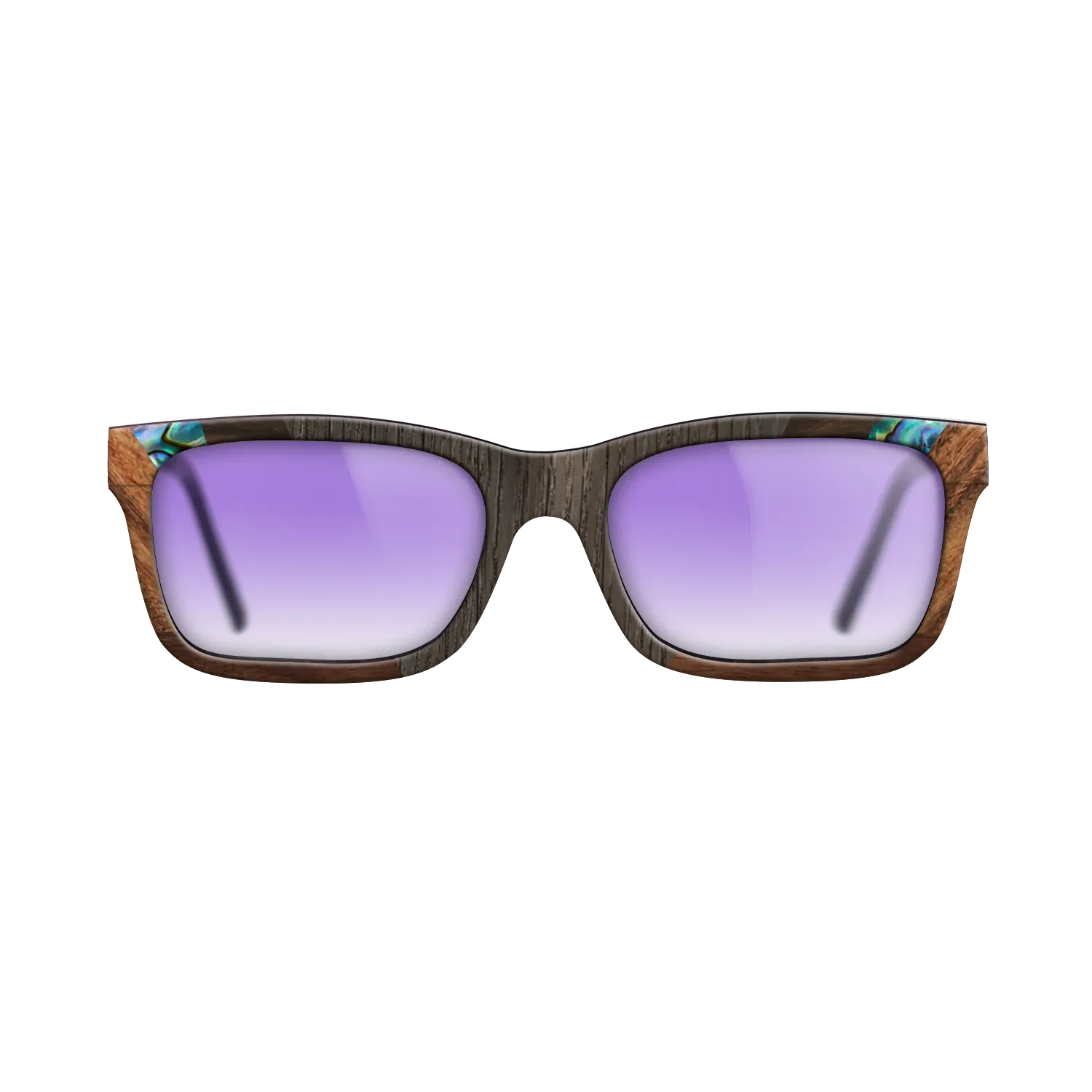 Abalone Shell,Fumed Oak,Ziricote Light Quartered,Santos Rosewood Light: Recursive - The Sage - Rectangle - 1612 - SIRIS wood optic