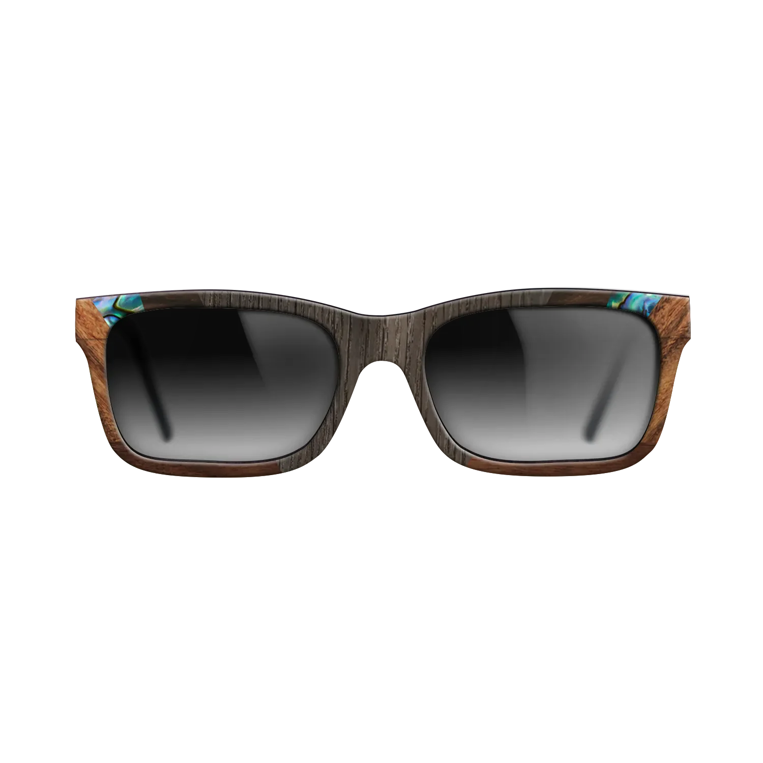 Abalone Shell,Fumed Oak,Ziricote Light Quartered,Santos Rosewood Light: Recursive - The Sage - Rectangle - 1612 - SIRIS wood optic
