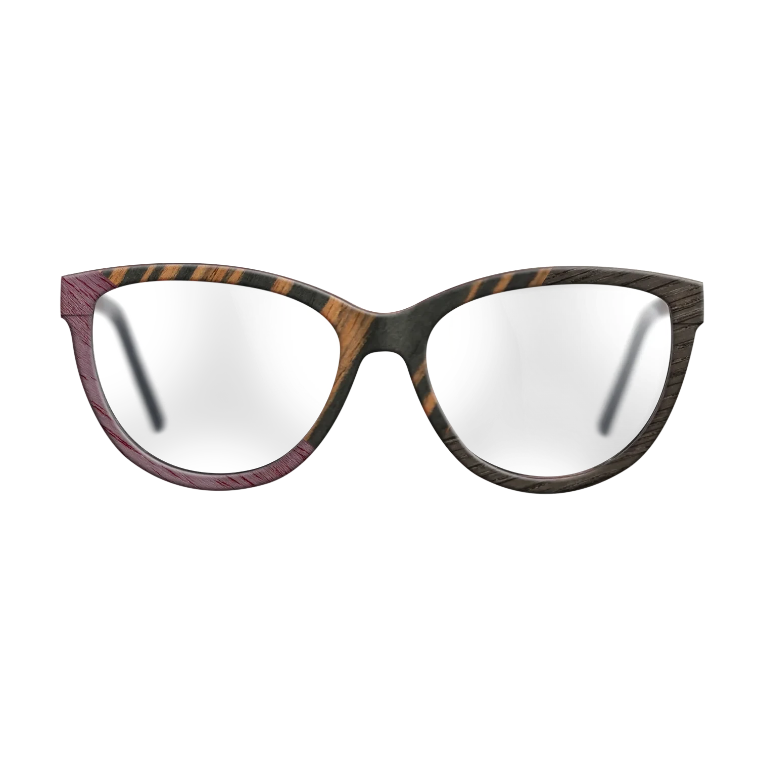Italian Ebony,Purpleheart,Fumed Oak: Angle Cut - The Maiden - Cat - 1565 - SIRIS wood optic